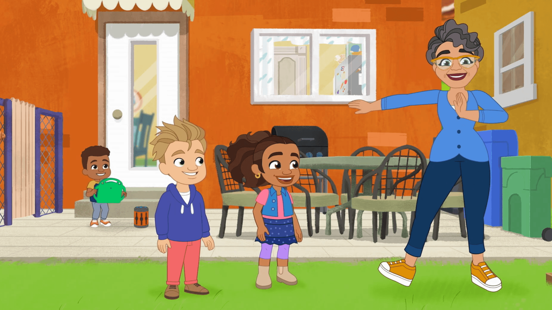 Granny Isa comes to visit and has a dance party with Alma and her friends.