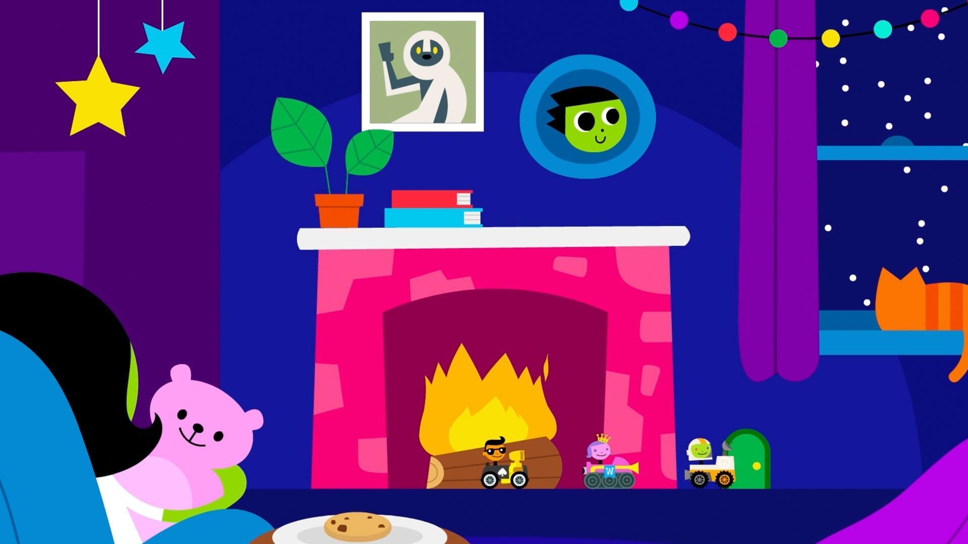 Enjoy the PBS KIDS Winter Yule Log!