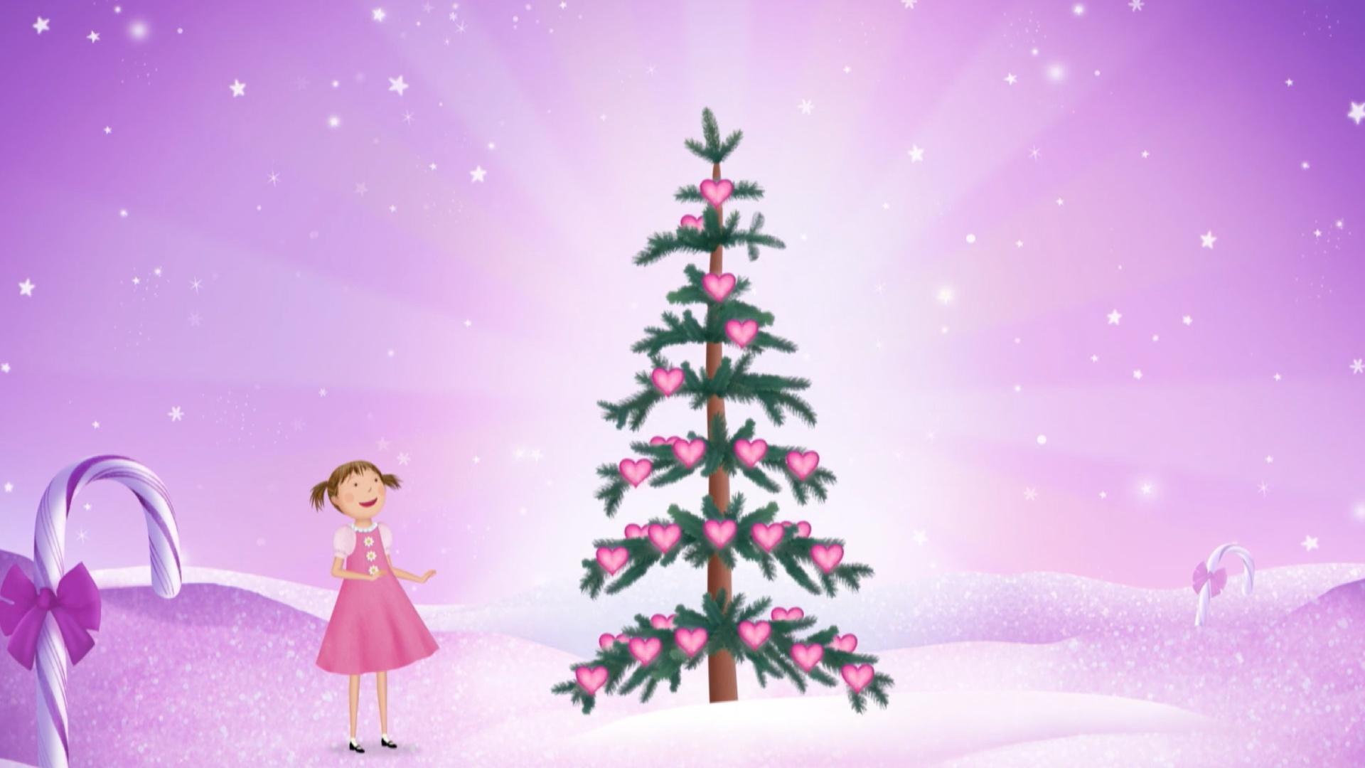 Pinkalicious sings a love song to her family's Christmas Tree.