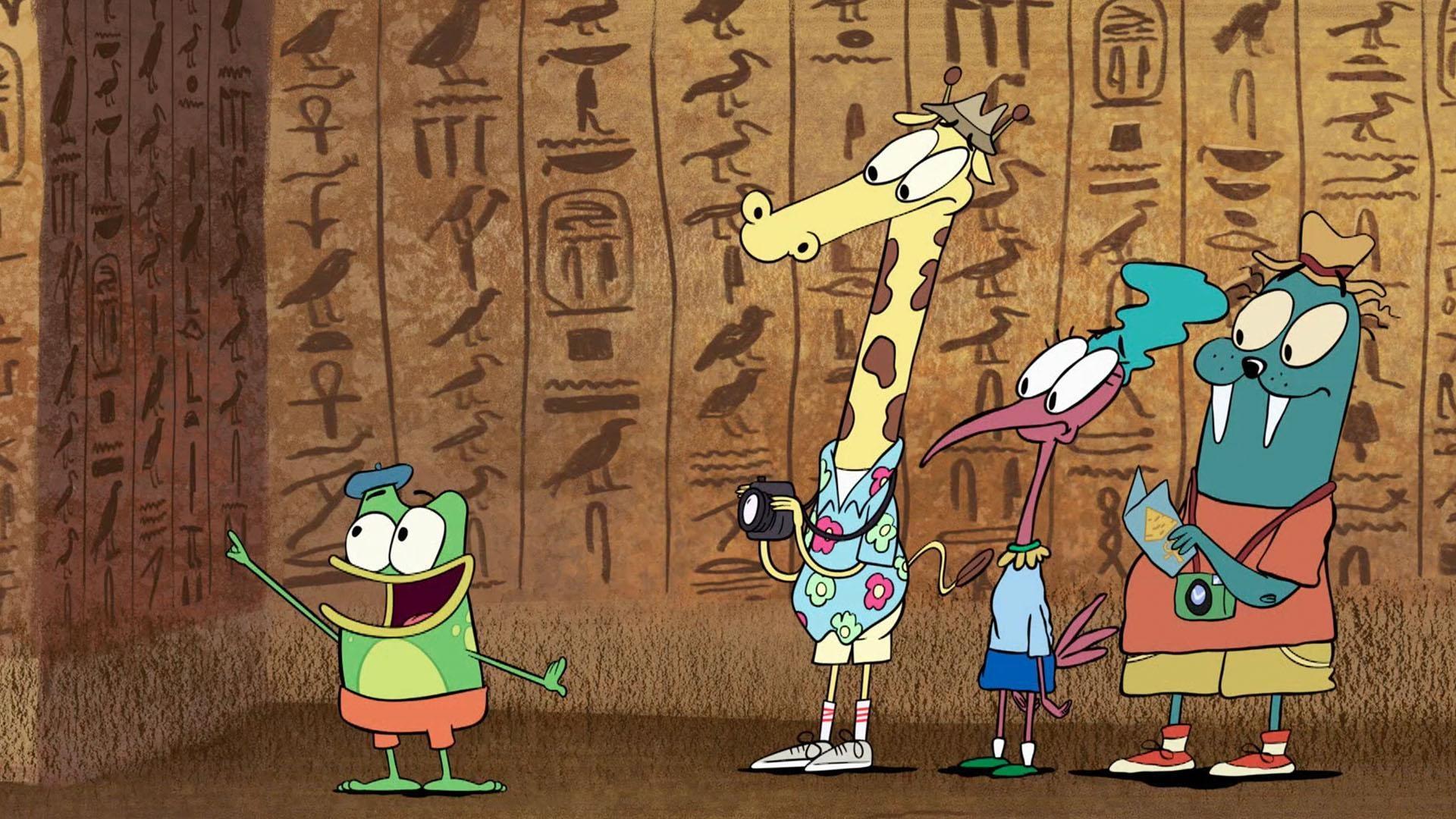 A new friend, Hakim, helps Andy solve his Amazing Man riddle by deciphering hieroglyphs.