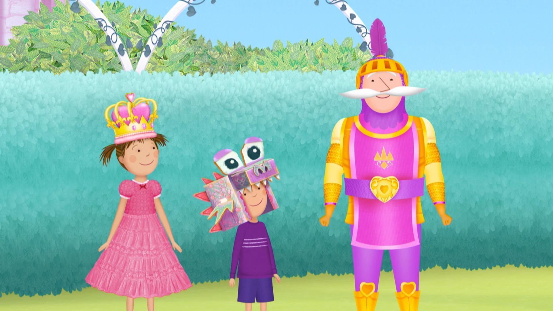 Pinkalicious and Peter meet a real knight. / The Pinkertons switch bodies for a day!