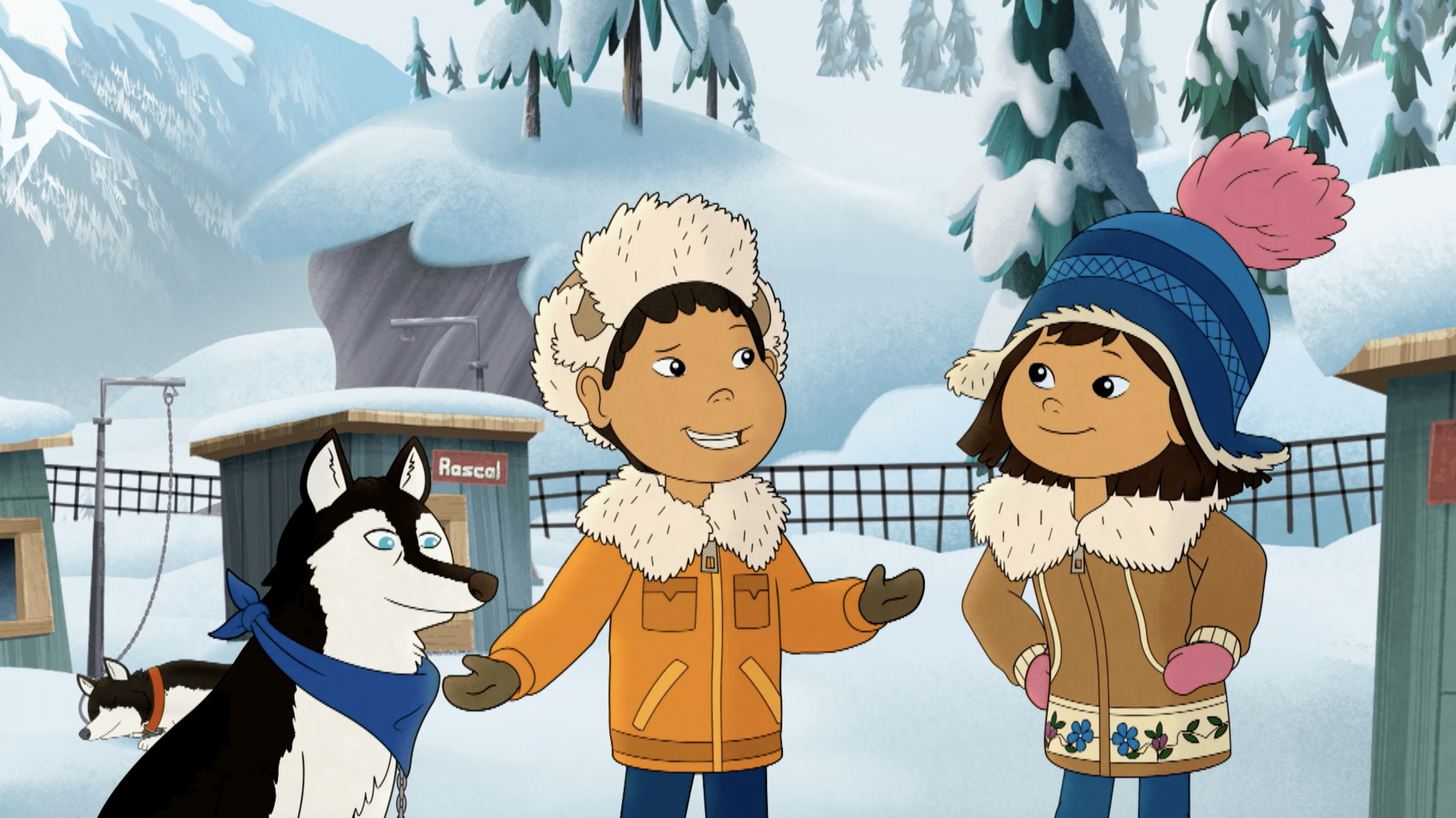Molly enlists the help of Tooey and his sled dogs to help get her to Lake Jak.