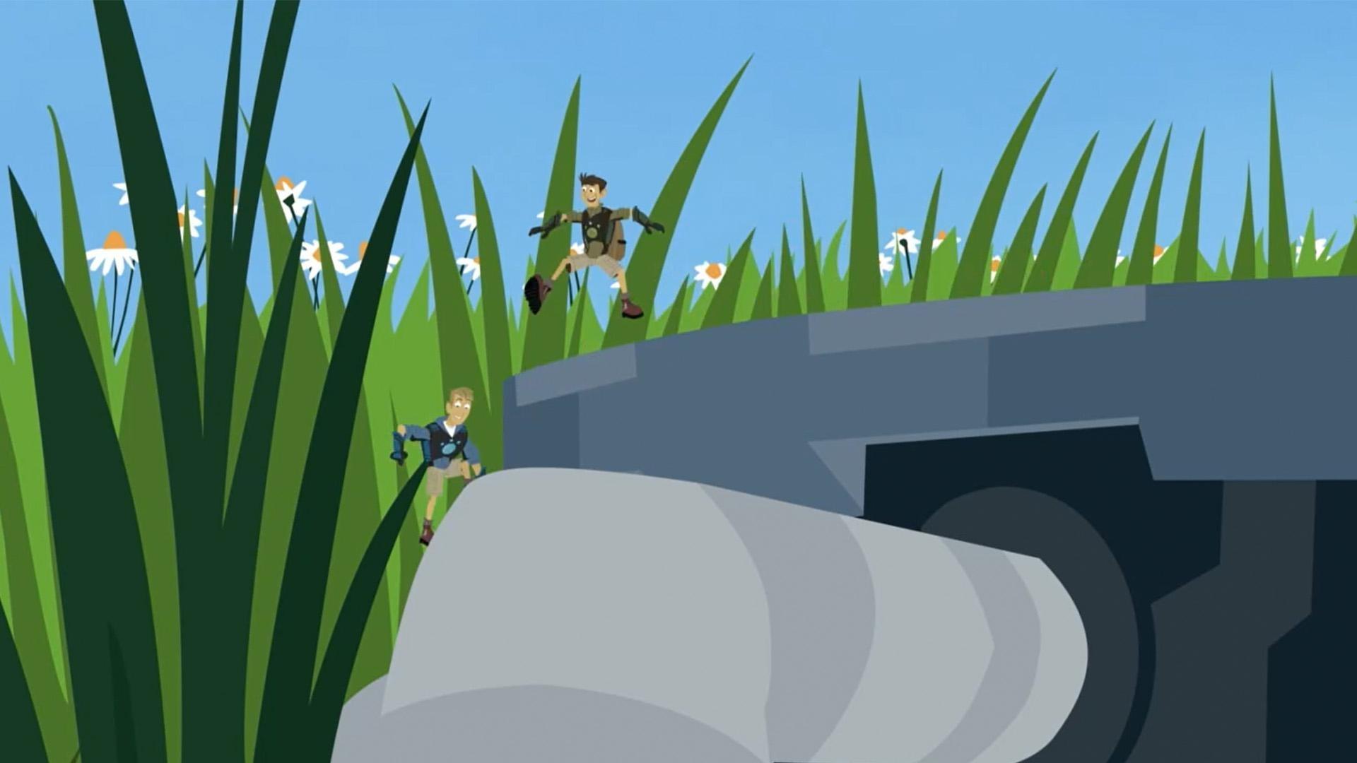 The bro's miniaturize to check-out the creatures who live under a log