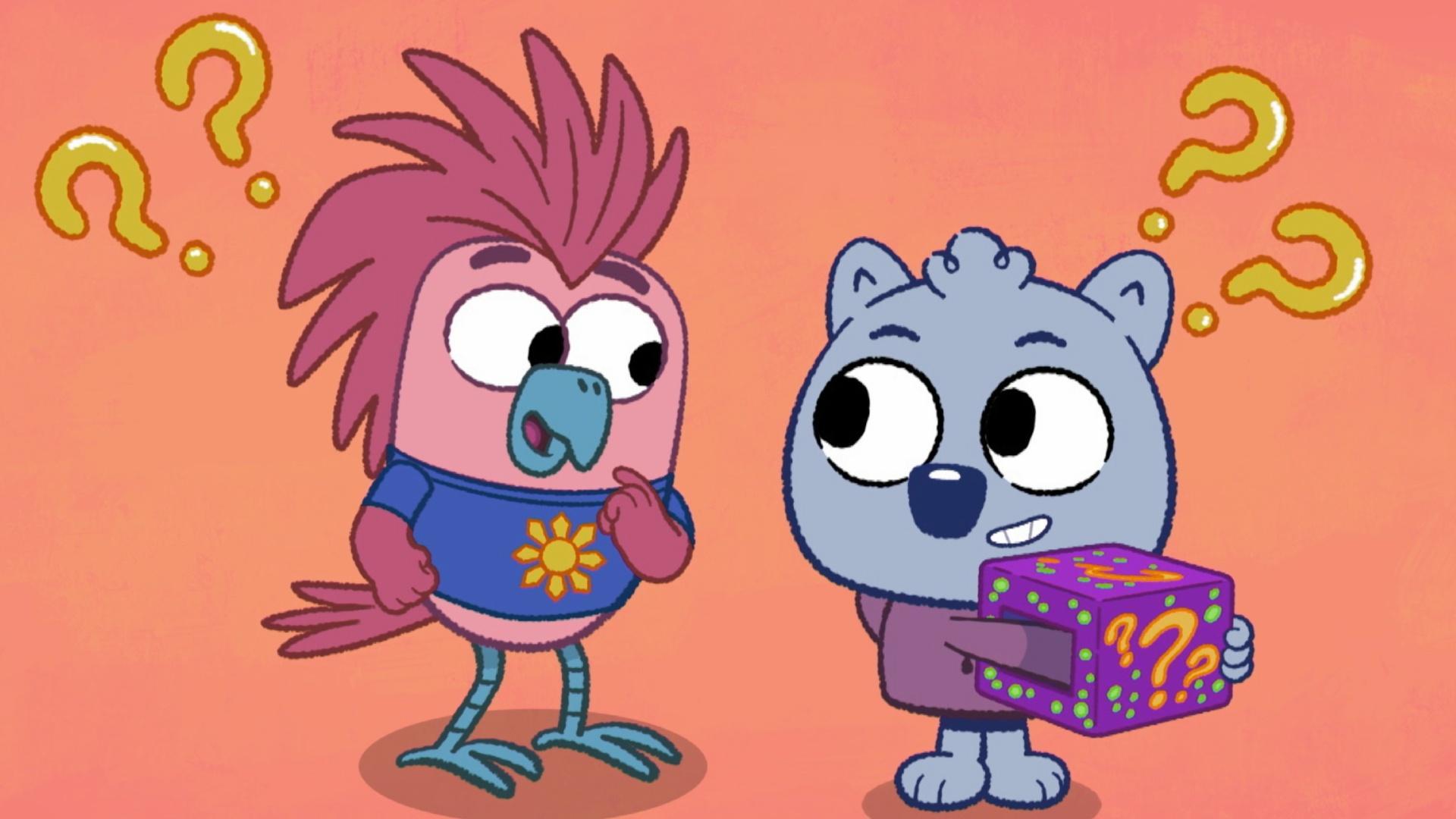 What is Louisa hiding in the “Mystery Box”? The Wombats use their senses to find out!