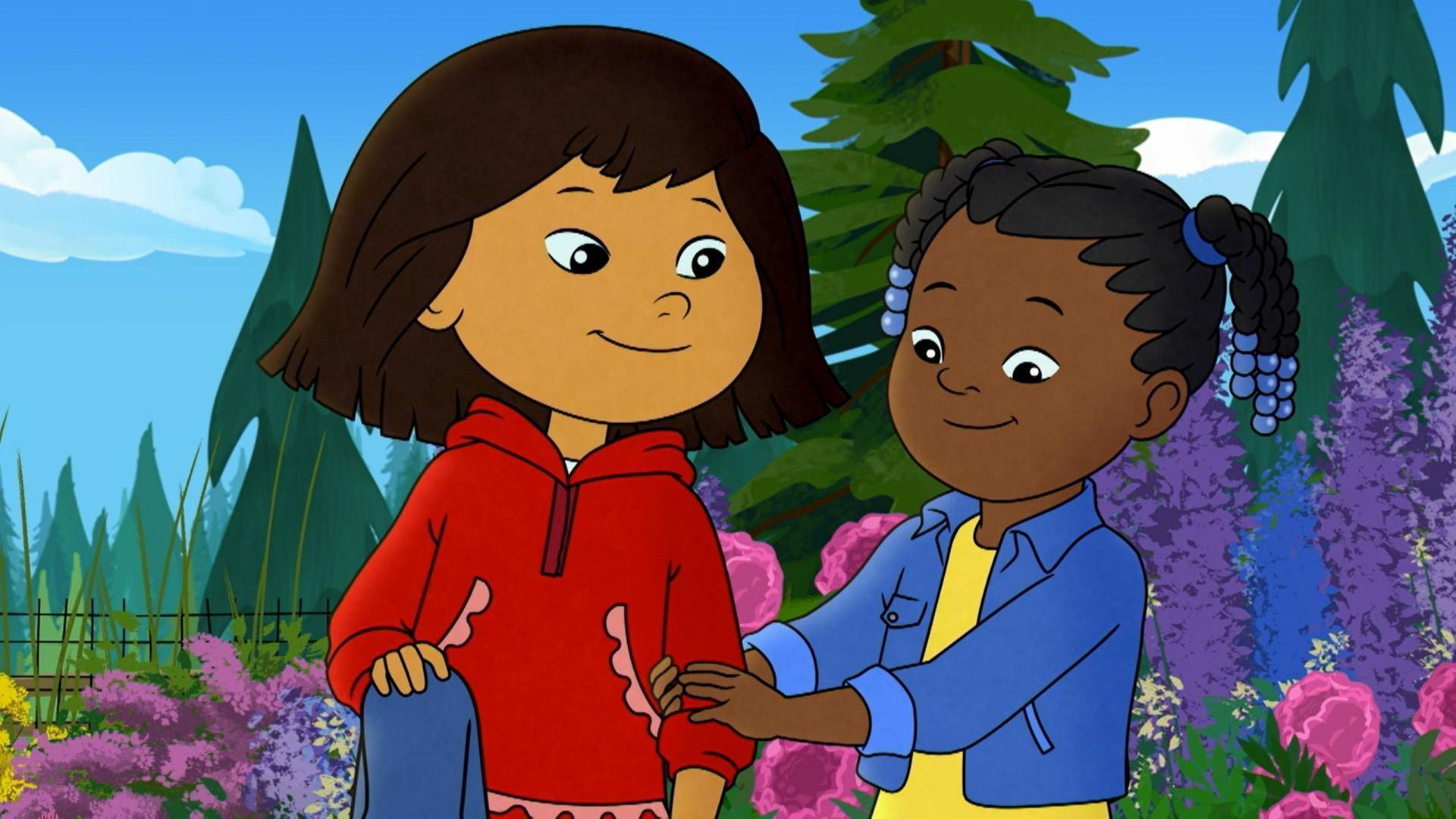 Molly and Trini find baby hares in their garden. / Molly and Tooey find a stray cat.