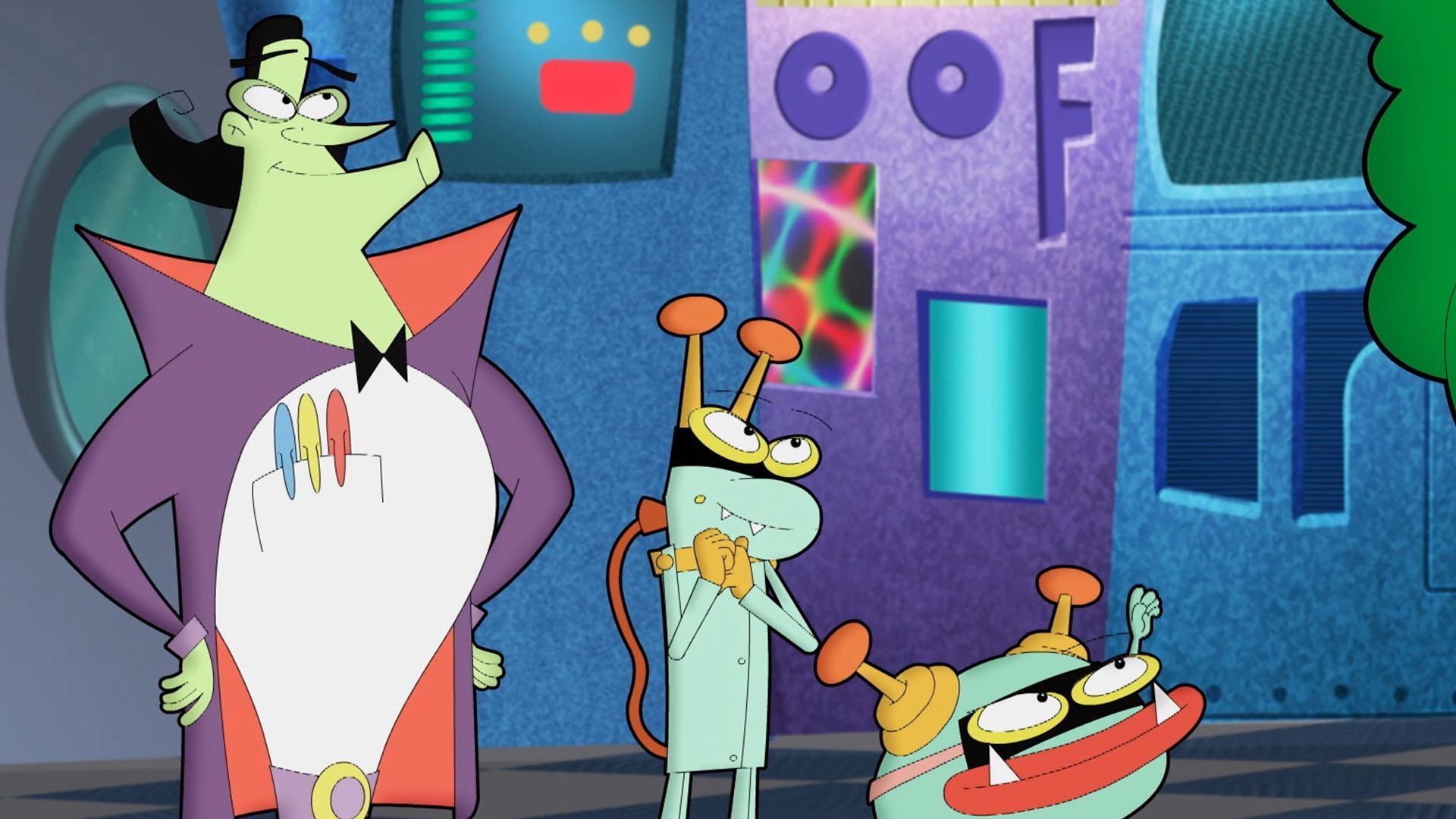Hacker explains his plan to take over Cyberspace and activates Plantasaurus.