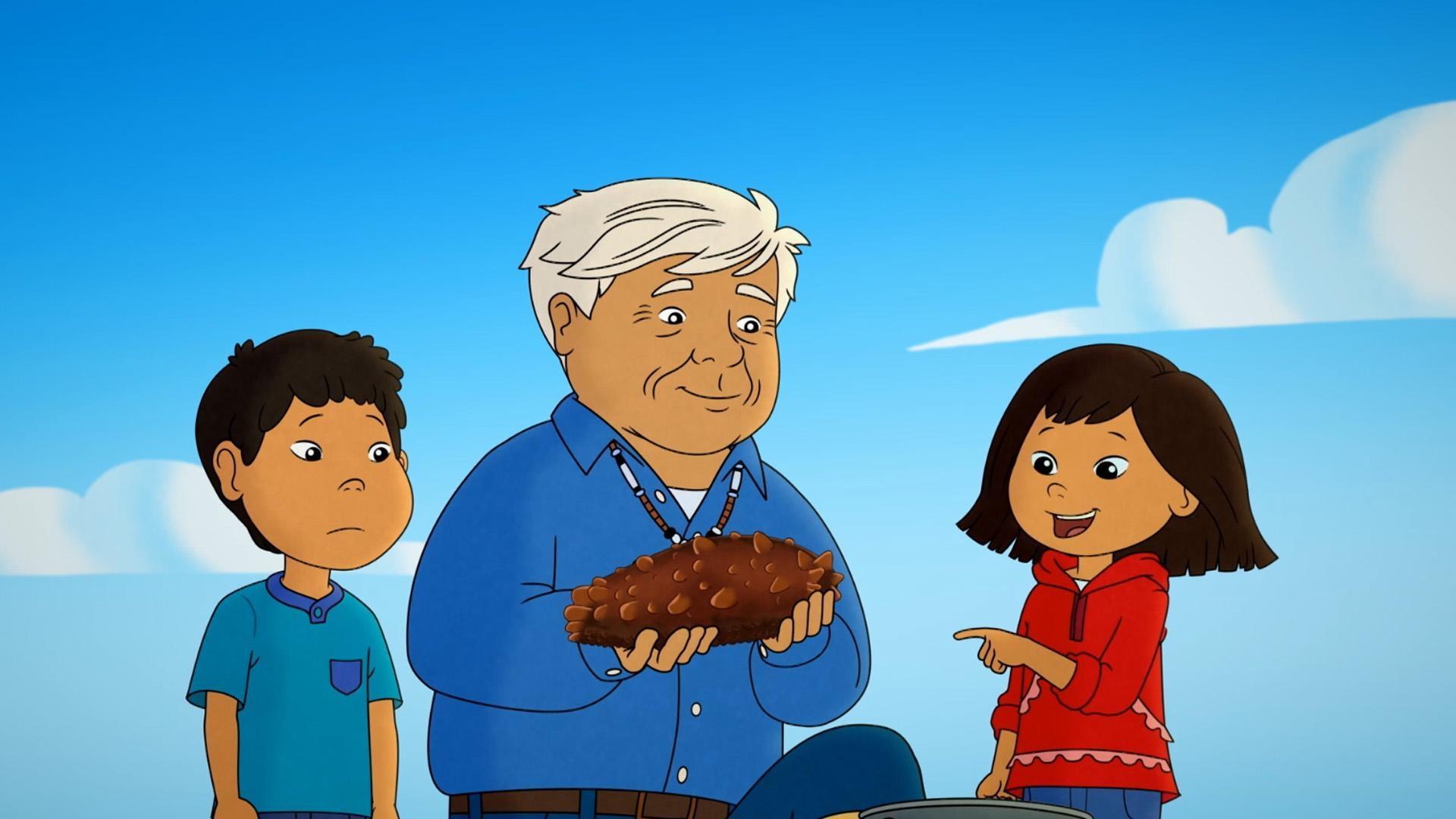 Molly and Tooey learn what sea cucumbers are and how to collect them.