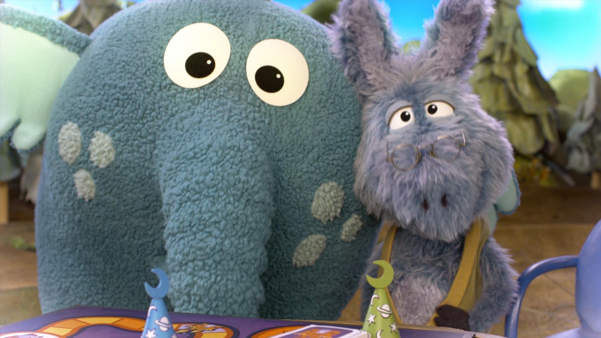 Grampy and Donkey miss Gregory, so they sing a song to remind themselves of him.