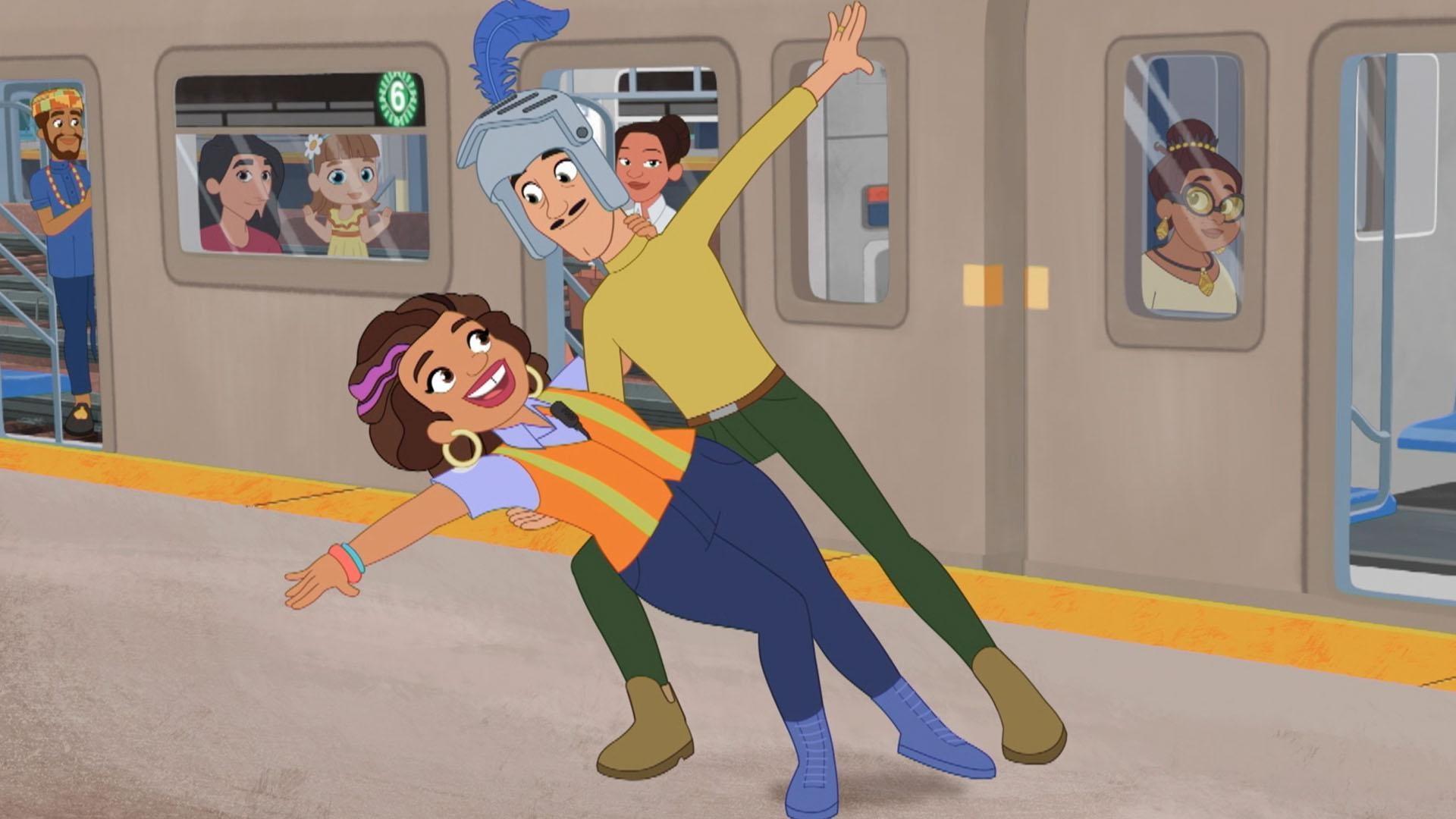 Tía Gloria and Uncle Nestor get an anniversary surprise on the subway.