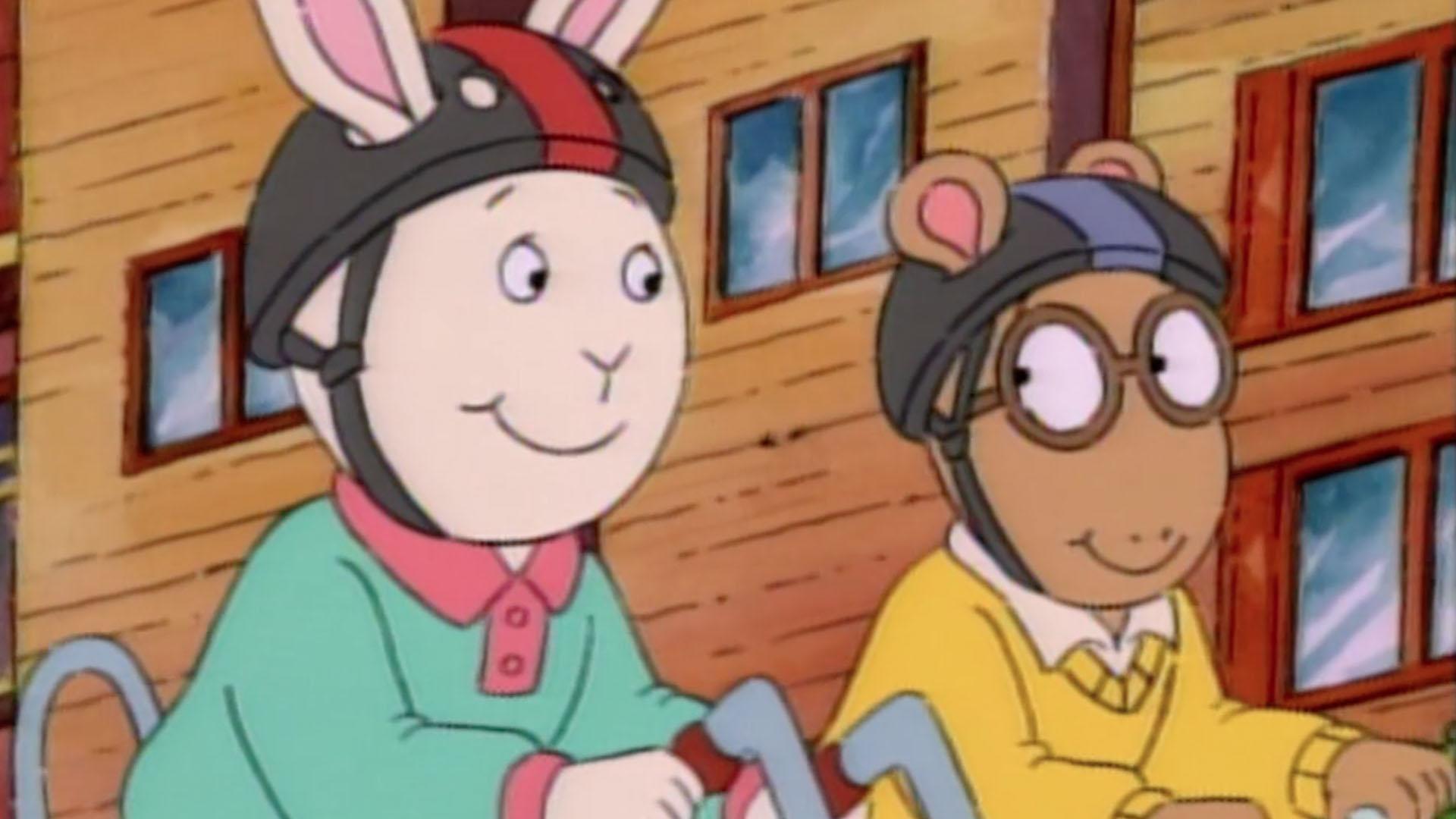Arthur and Buster trick D.W. into believing that a green potato chip is poisonous.