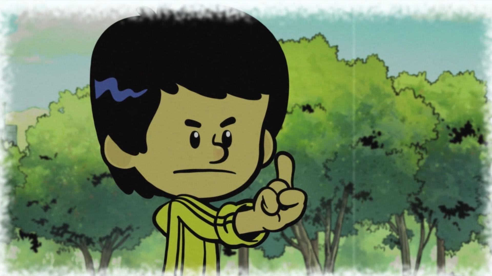 Bruce Lee shows Xavier and Brad that they are in charge of what their body does.