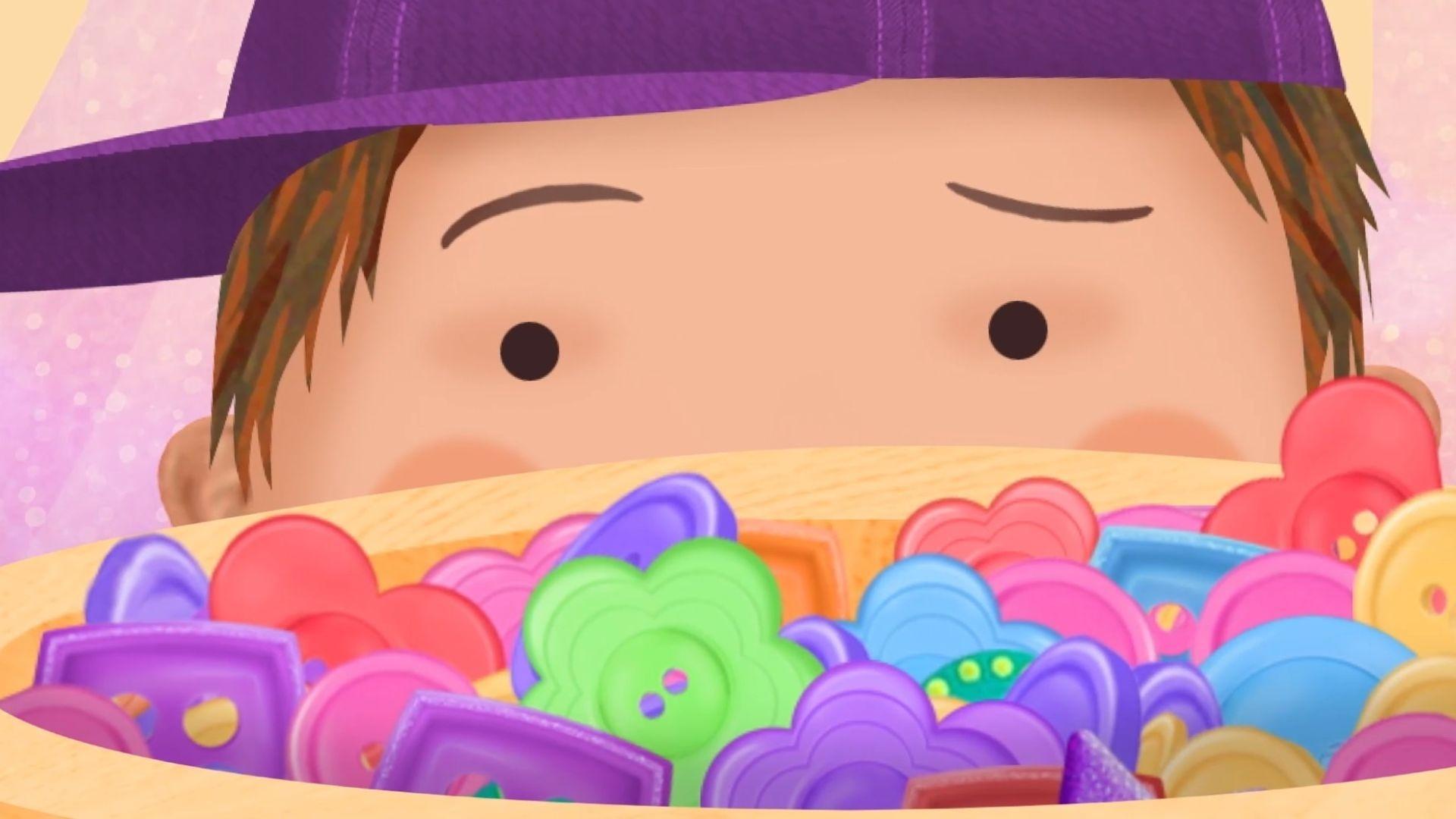 Fairyanna makes Pinkalicious's missing button into a pretty hat!