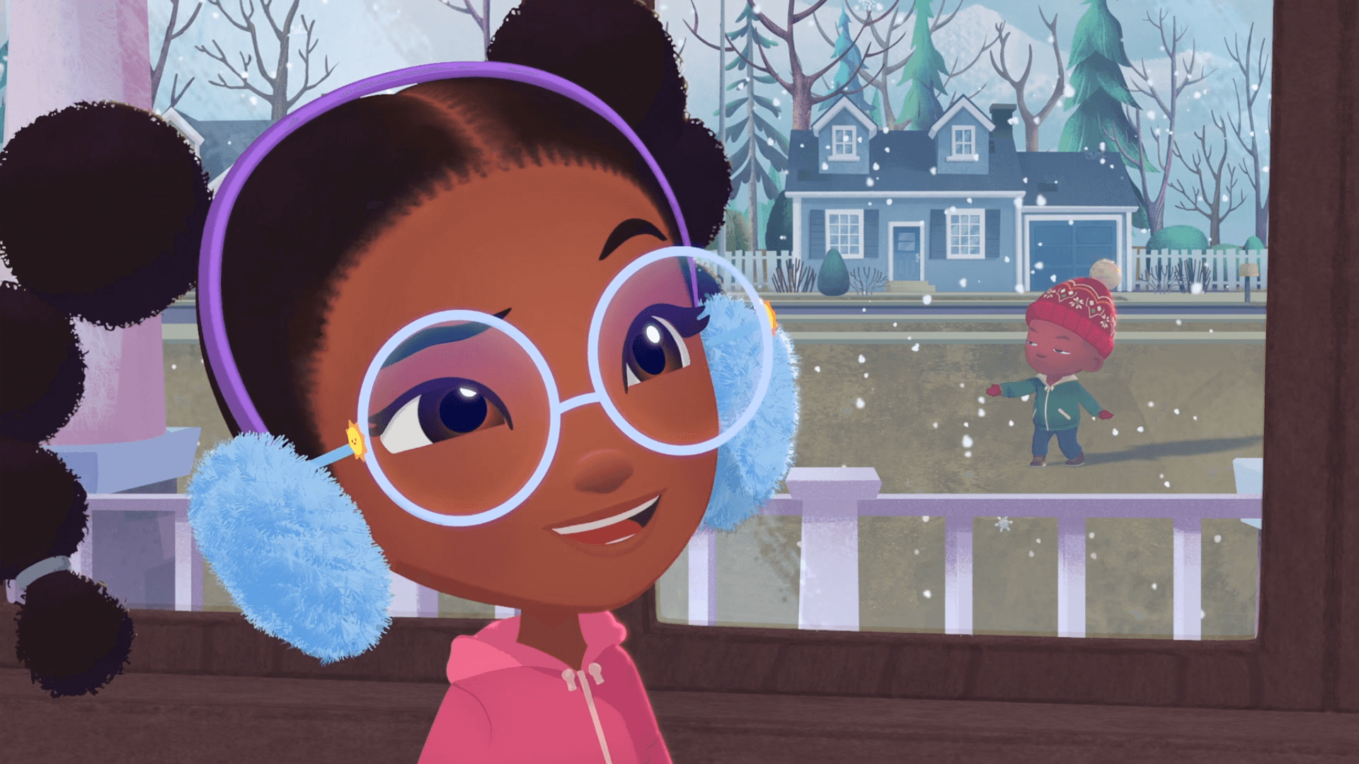 Lily discovers that the snowflakes are melting when they touch the ground.