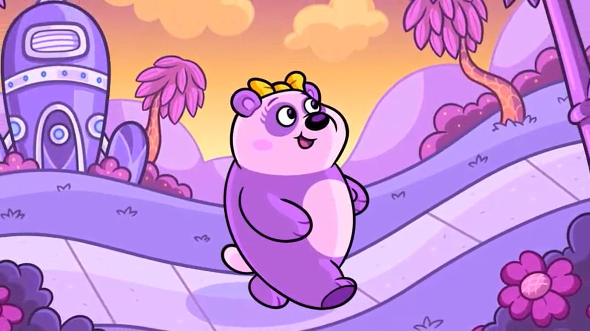 Purple Panda reads a purple-rific story about Pauline and the purple things in her world.