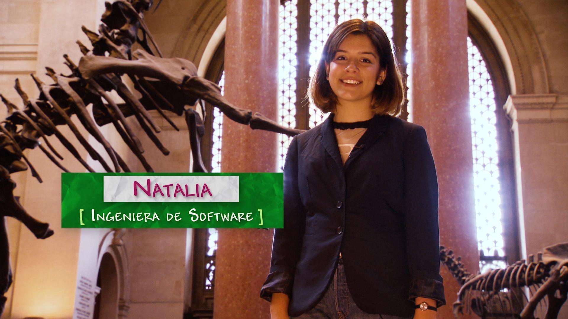 Natalia es una ingeniera de software que diseña visualizaciones de datos.