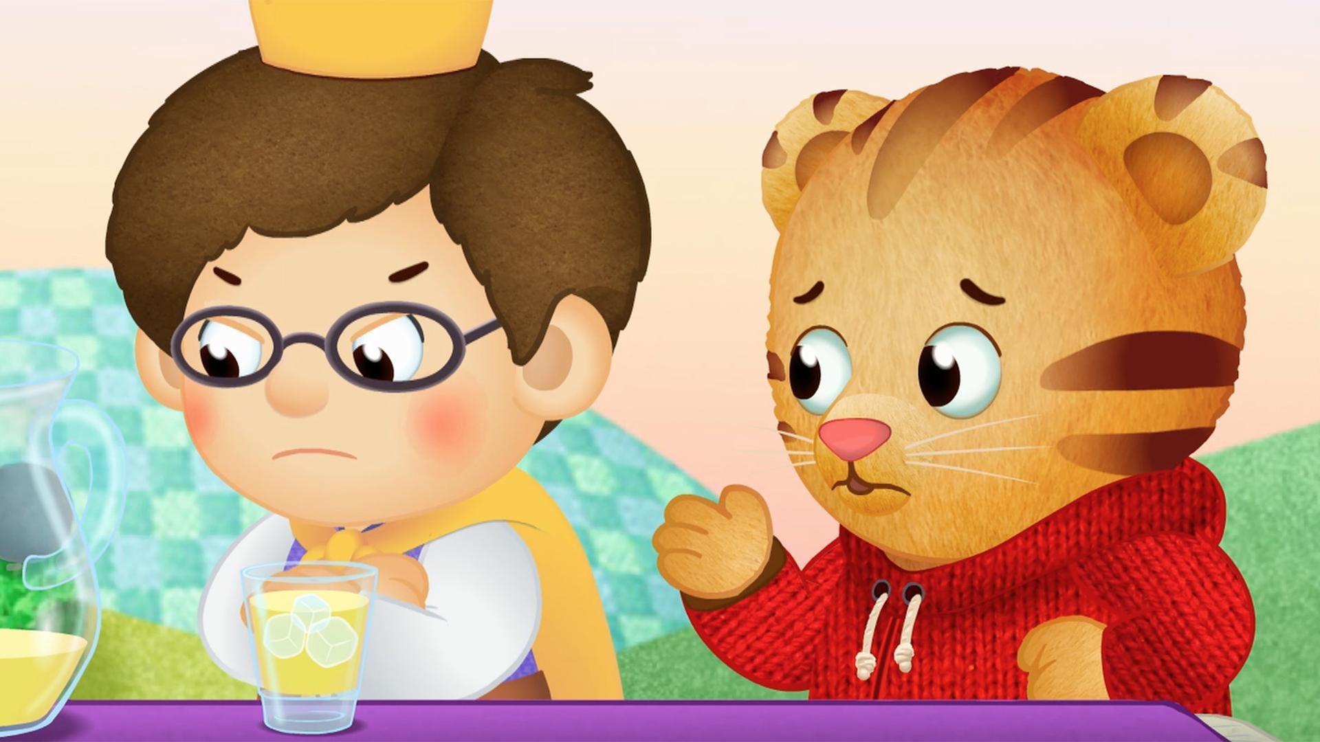 Prince Wednesday tells Daniel aboout his mad feelings at the lemonade stand.