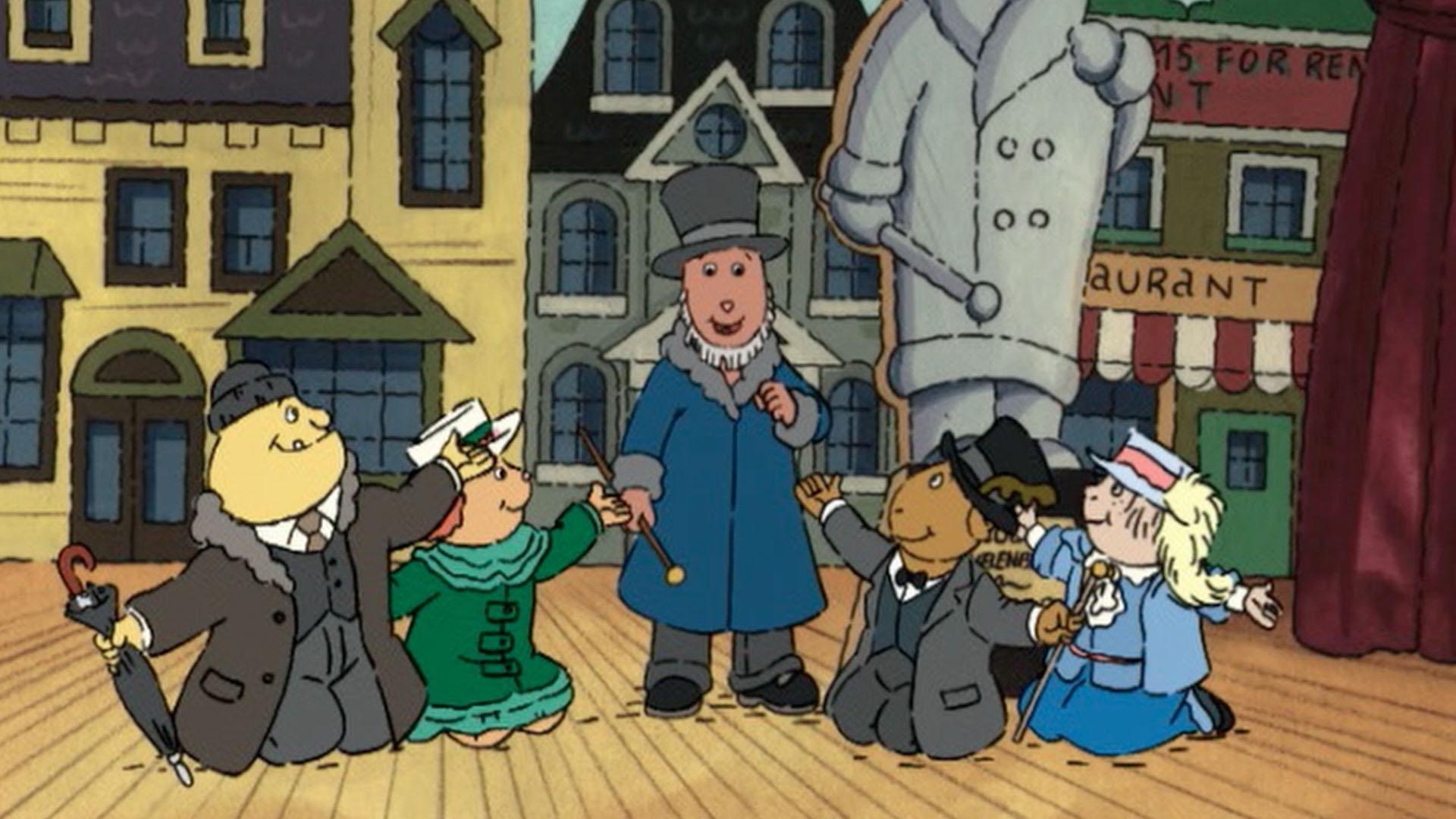 Mr. Ratburn's class performs a musical tribute for Elwood City's centennial.