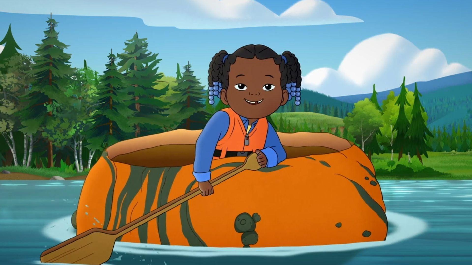 Molly, Tooey, and Trini race pumpkin boats!/Molly and Tooey find a baby fox in their sled bag!