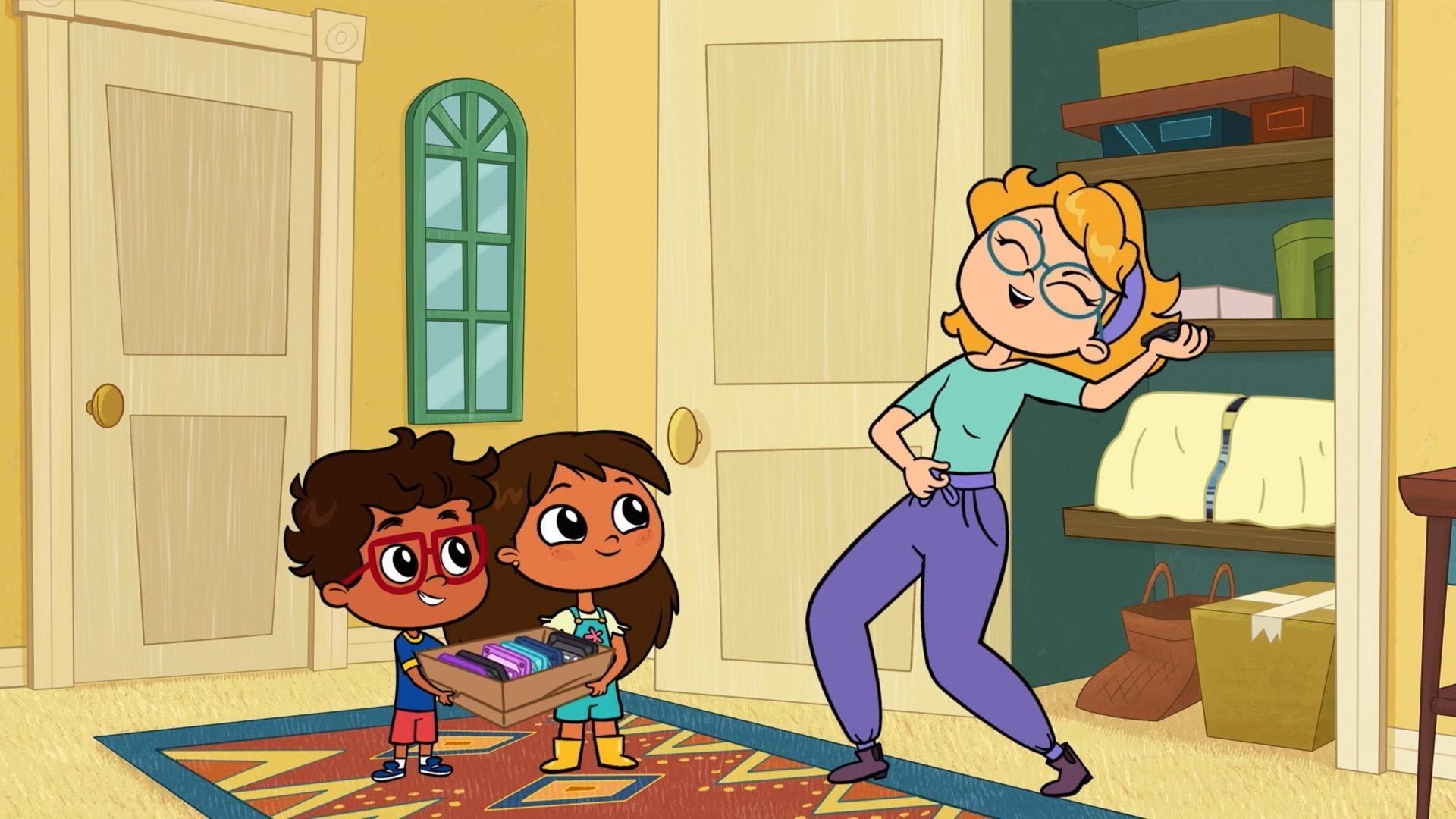 Javi and Rosie learn what a cassette and a boombox is!