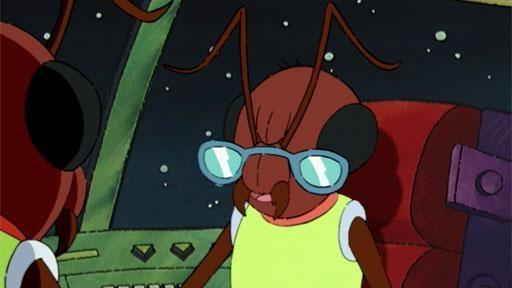 Aliens observe Arthur and D.W., who observe Buster and Francine, who observe ants!