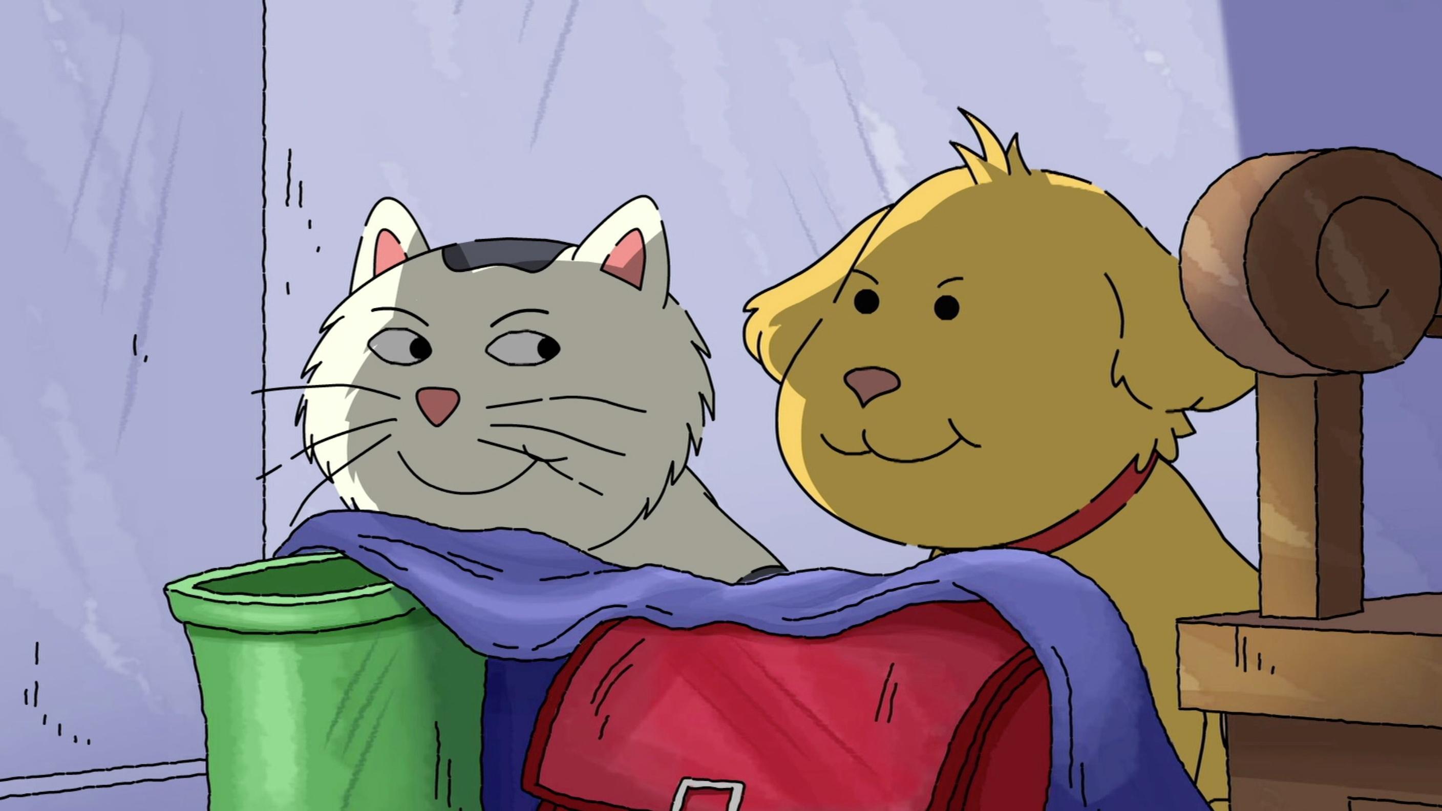 The Reads will do anything to eradicate a mouse. / Binky, Muffy and Ladonna share a kite.
