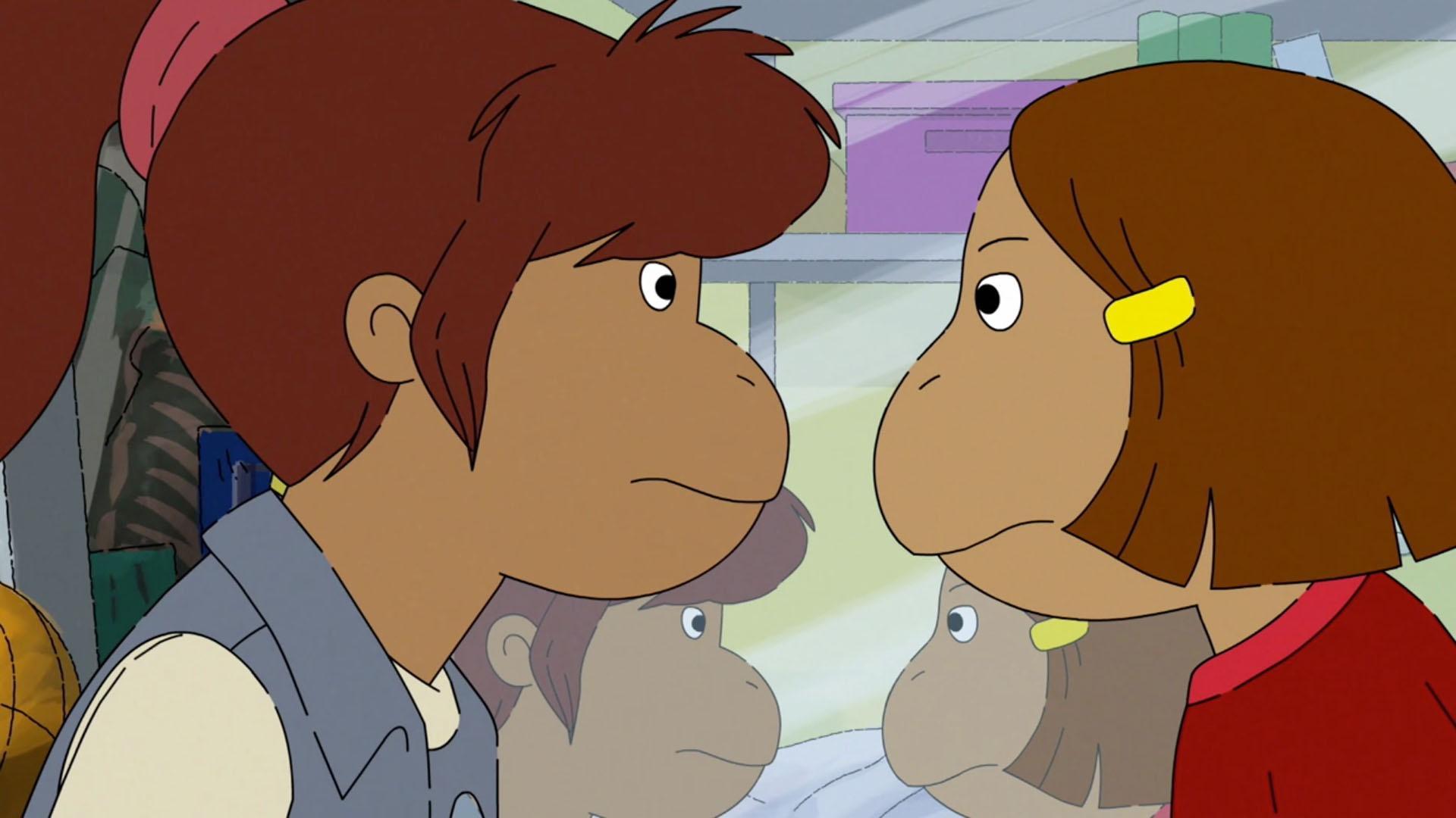 Muffy searches for her imaginary friend./Francine plots revenge on her sister.