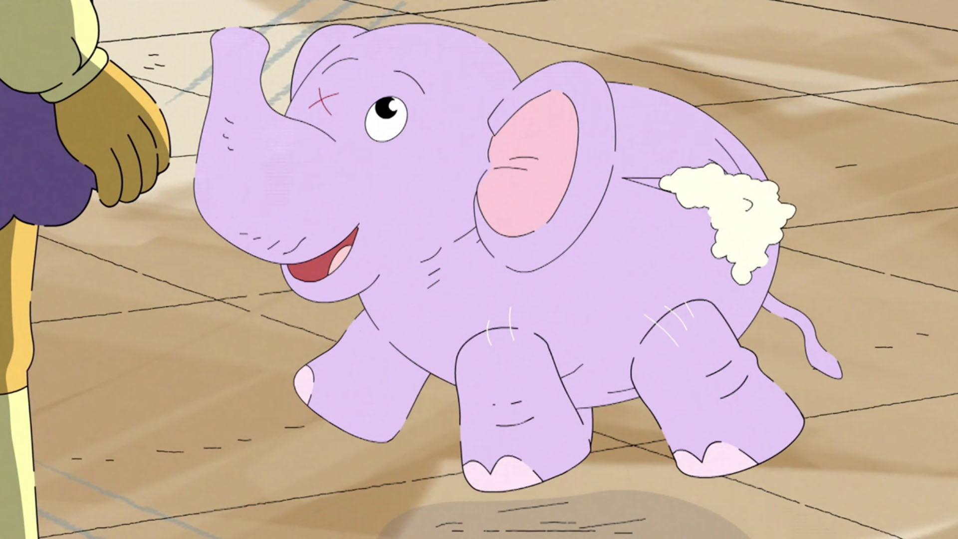 Muffy is on the hunt for her imaginary friend in her family's basement.