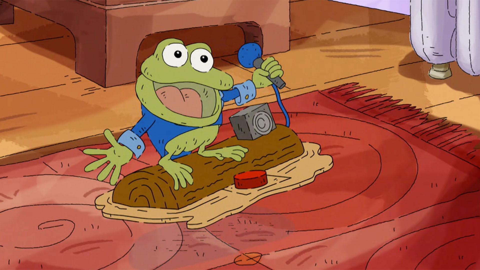 D.W. and Bud play their new game, Throw the Hat, until D.W. accidentally breaks a toy.