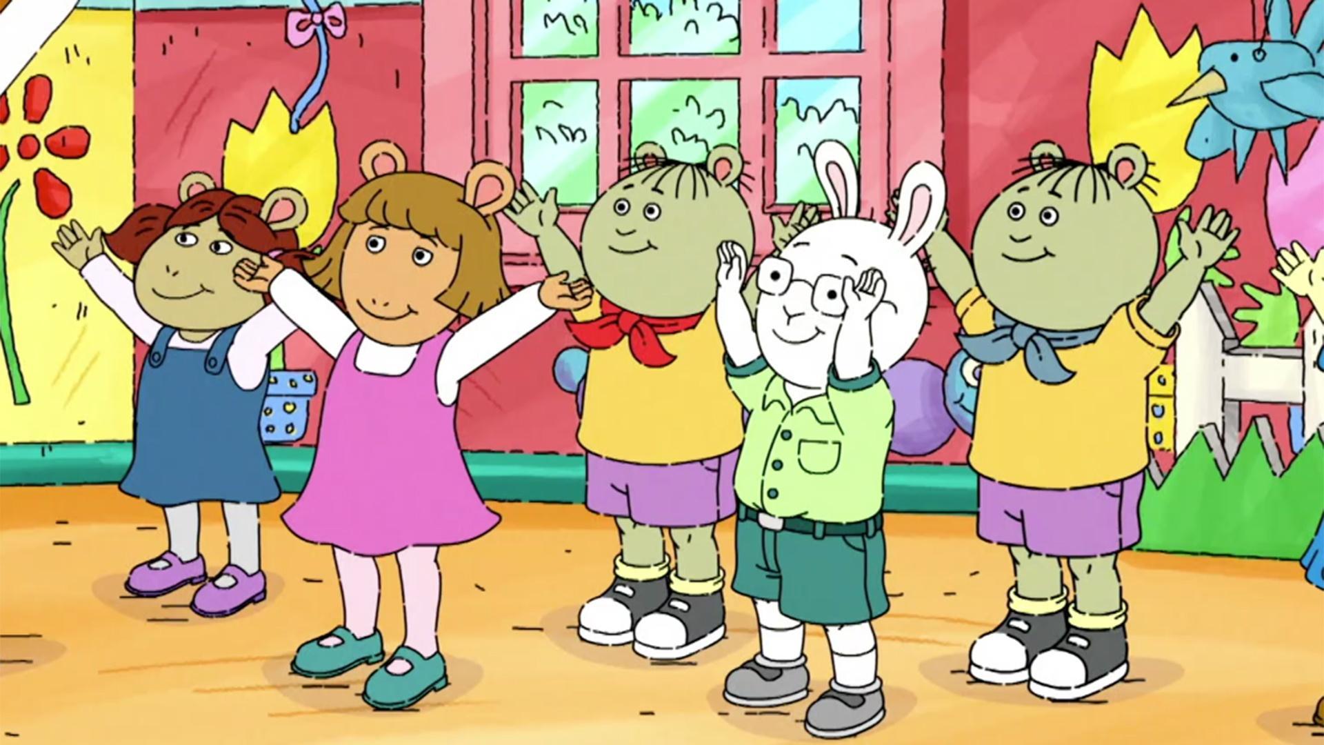 Arthur doesn't want to go to D.W.'s pageant. / D.W.'s imagination is better than any toy!