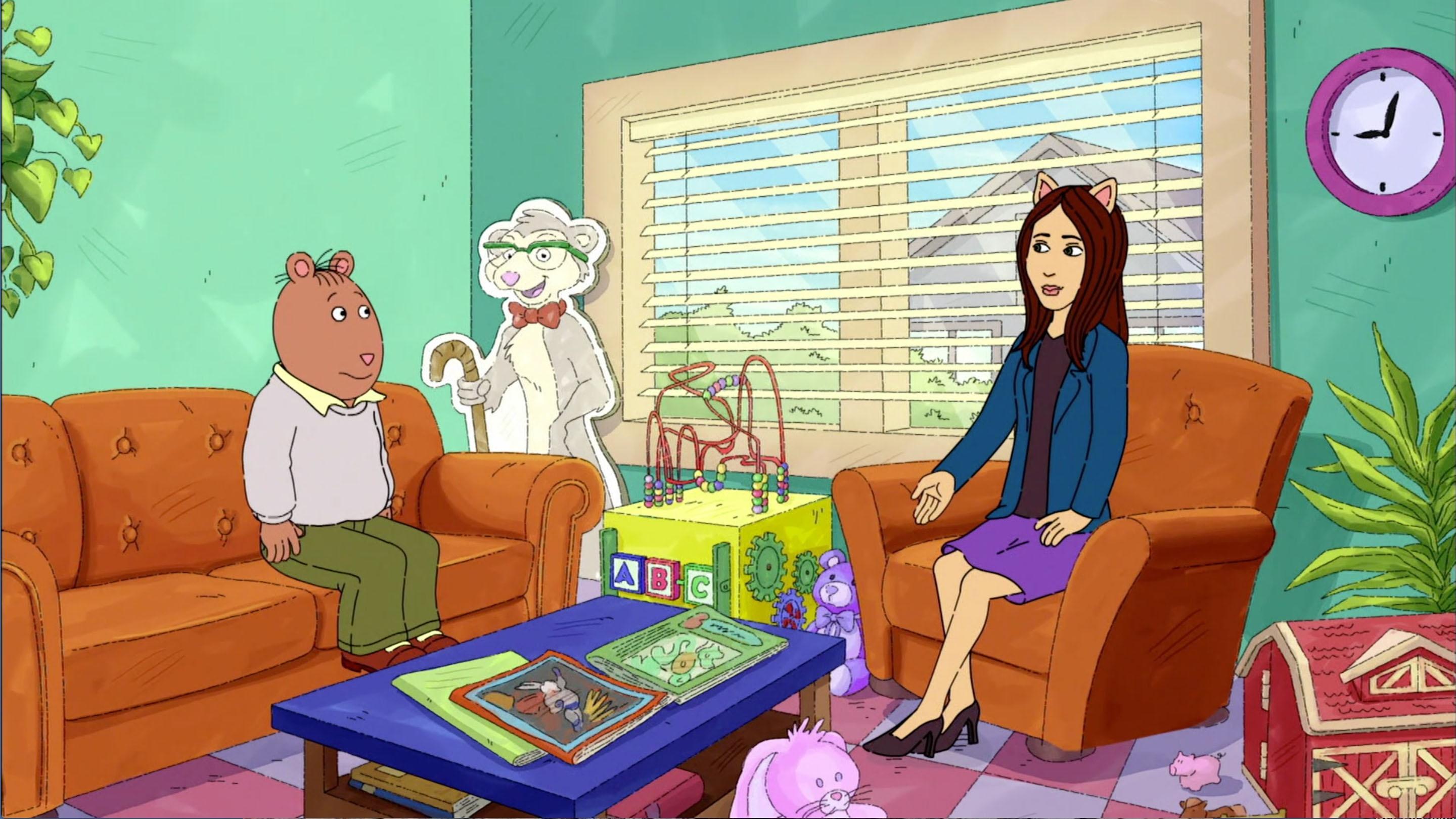 Dr. Paula teaches Brain a breathing exercise to use when he feels afraid.