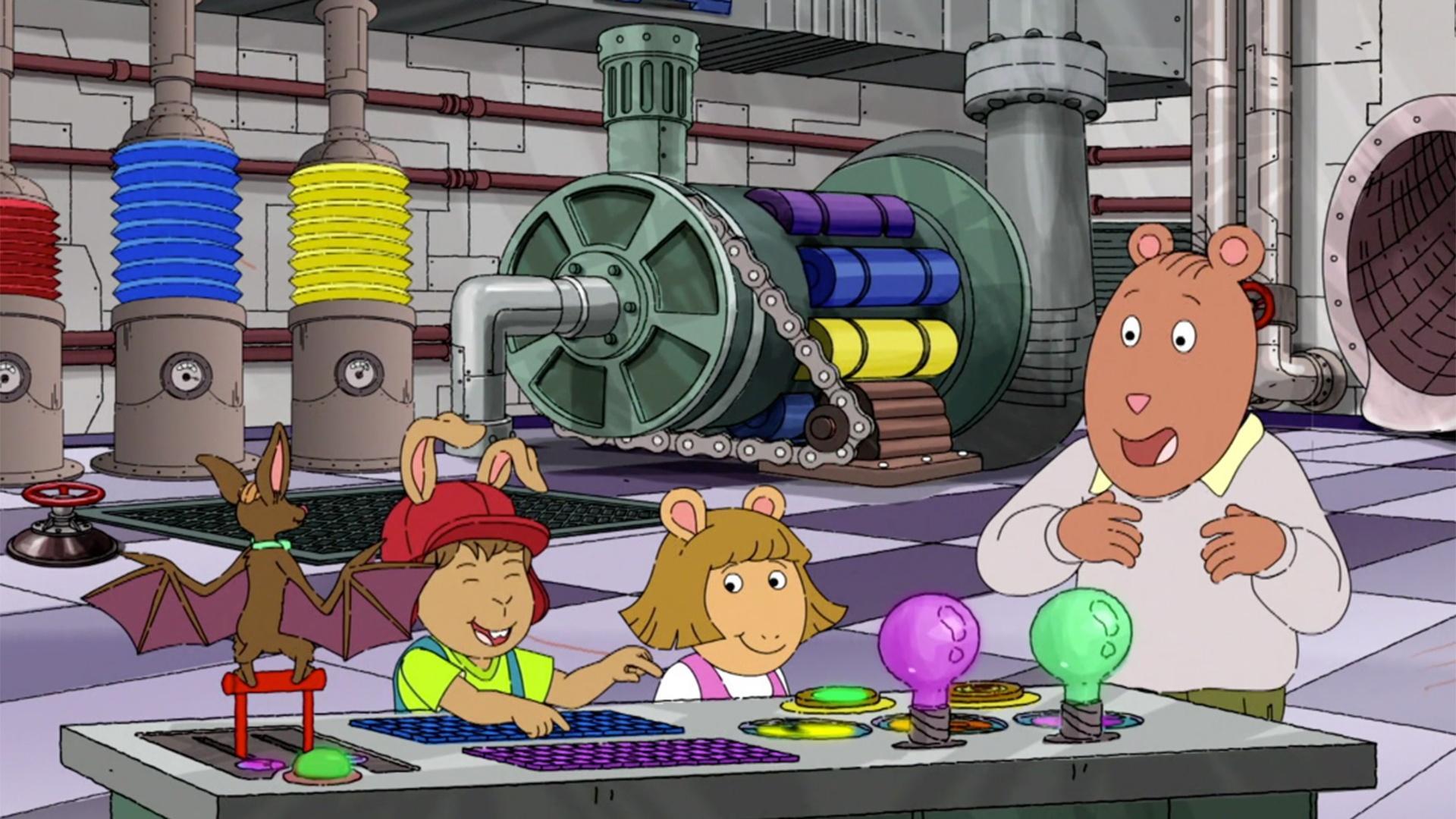 Bud and DW get a tour of Brain's brain.