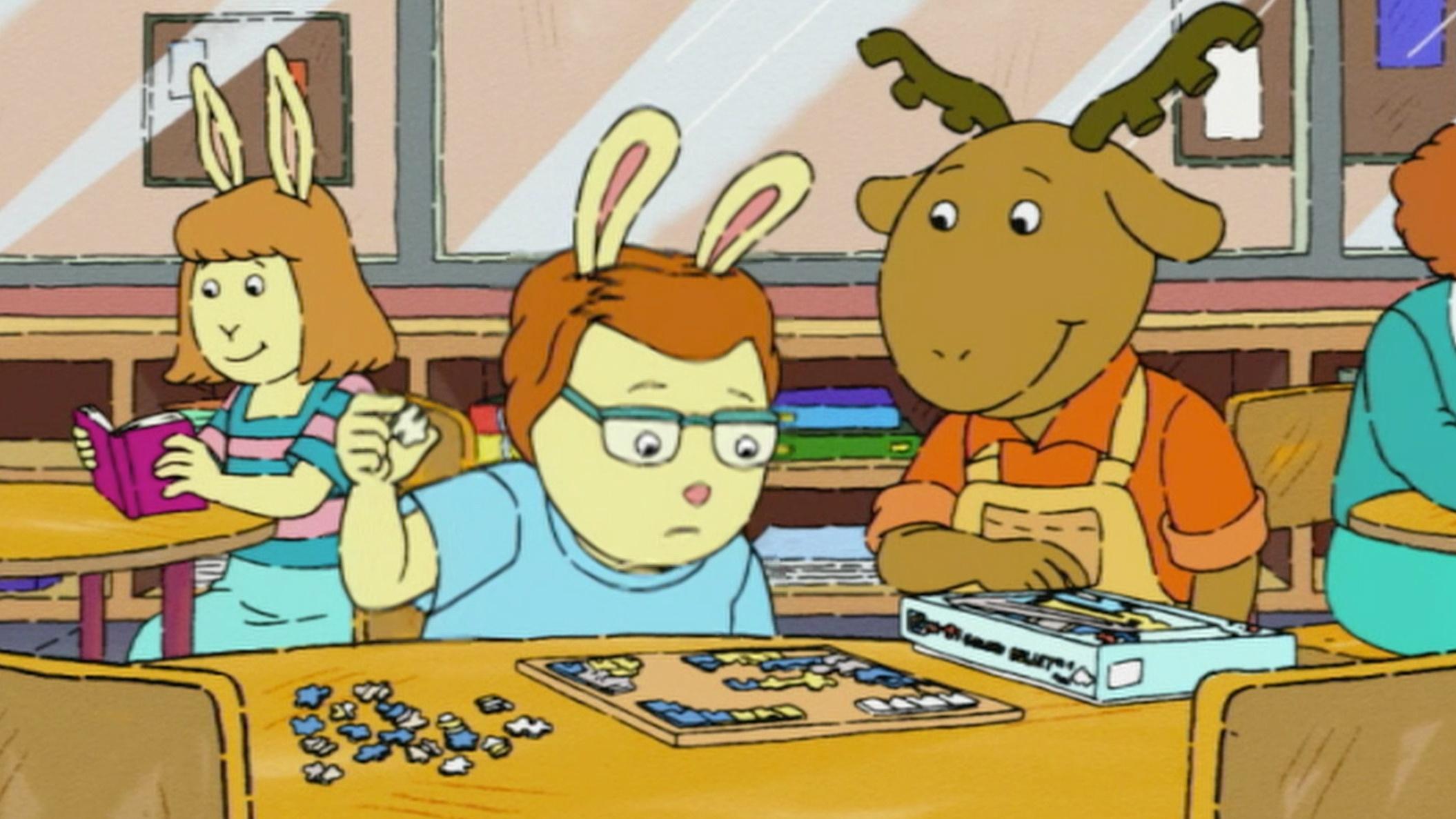 George learns that Carl has Asperger's Syndrome./D.W. enters the pre-school swim meet.