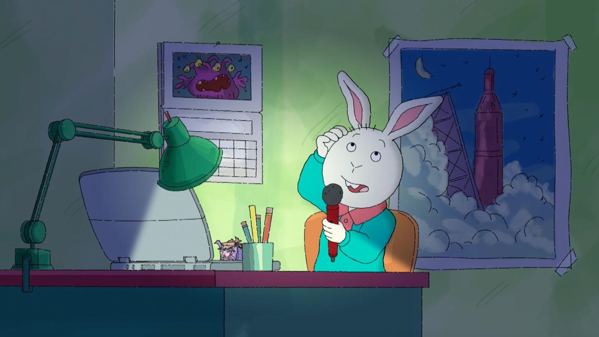 Buster struggles between being a good friend and making an exciting story.