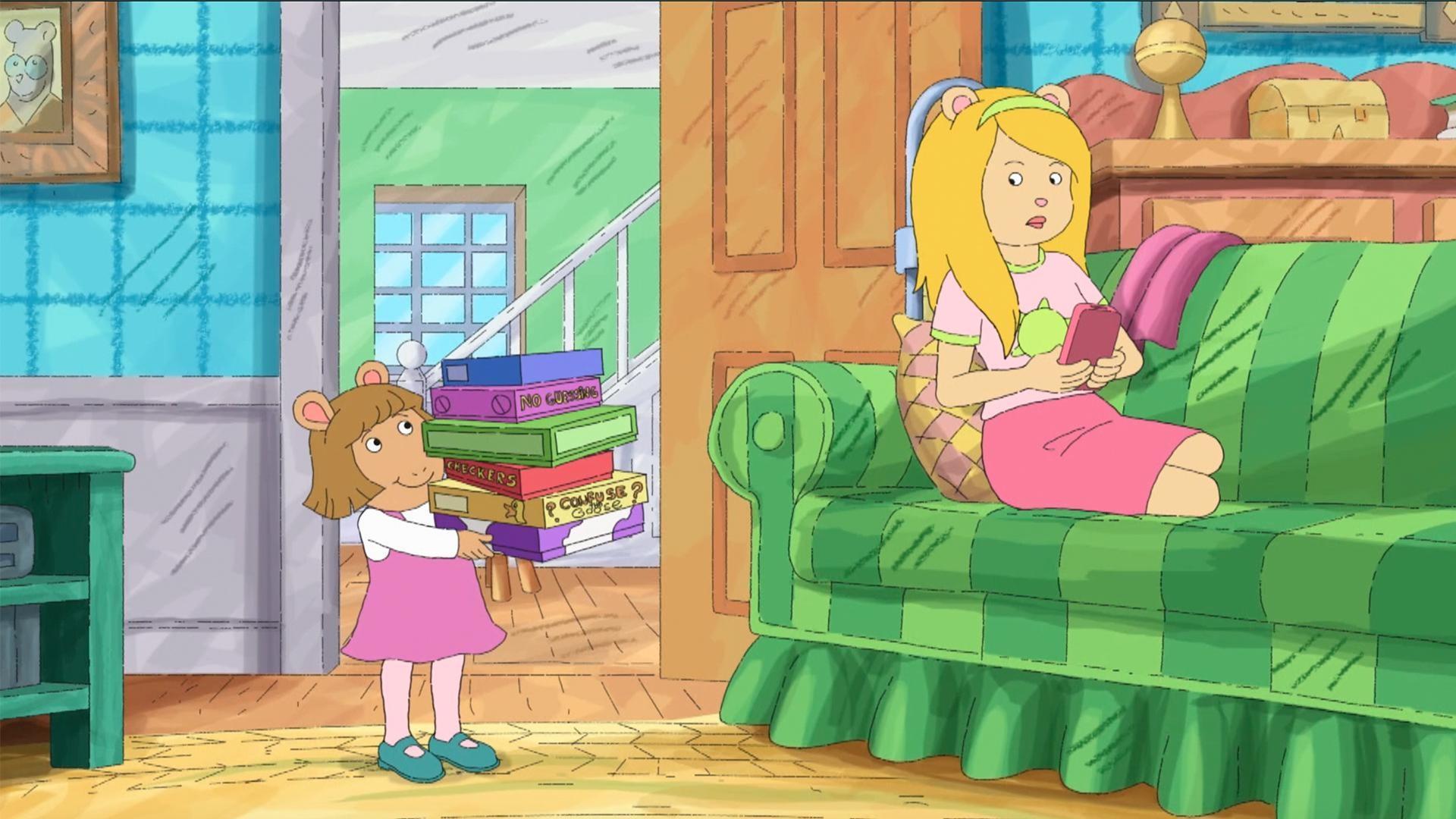 D.W. was expecting Grandma Thora to come over, but she's babysitting Vicita instead!