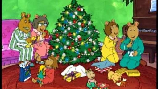 Arthur sings a song about Christmas.