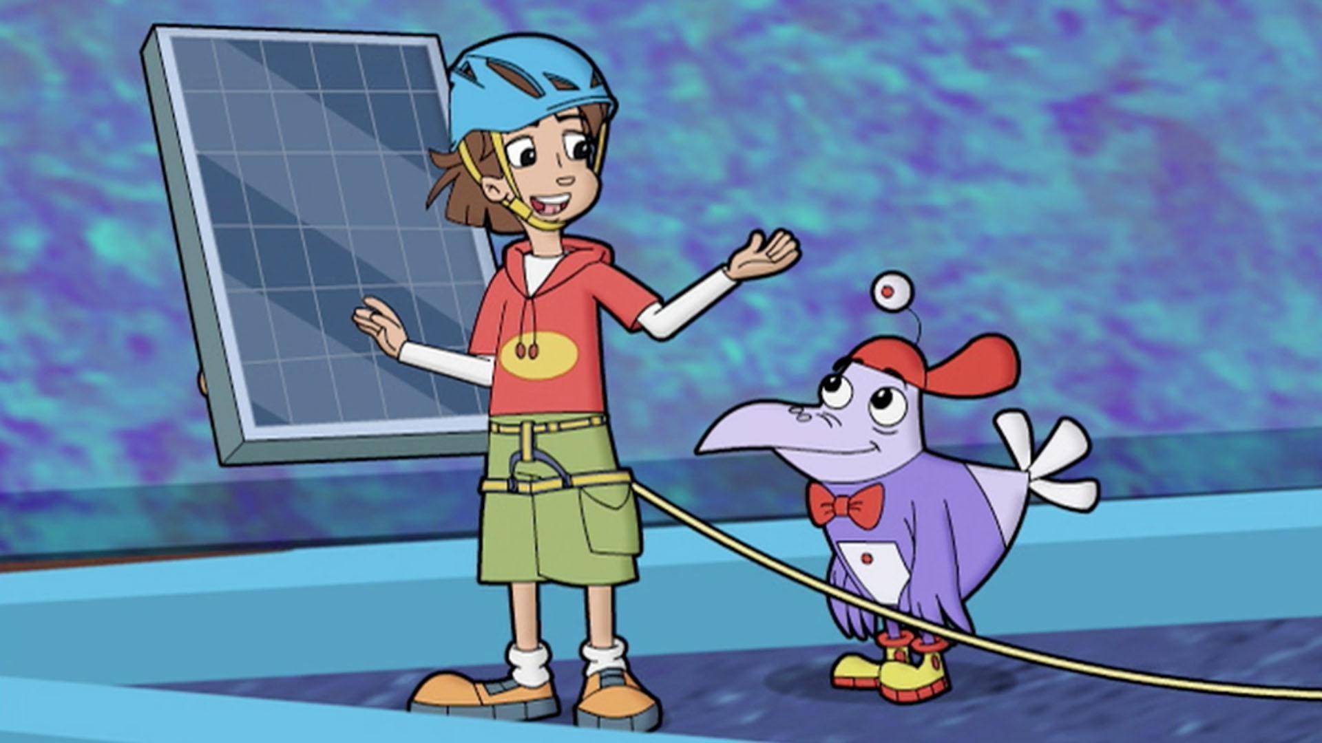 Slider and the CyberSquad use solar panels and batteries to store electricity.