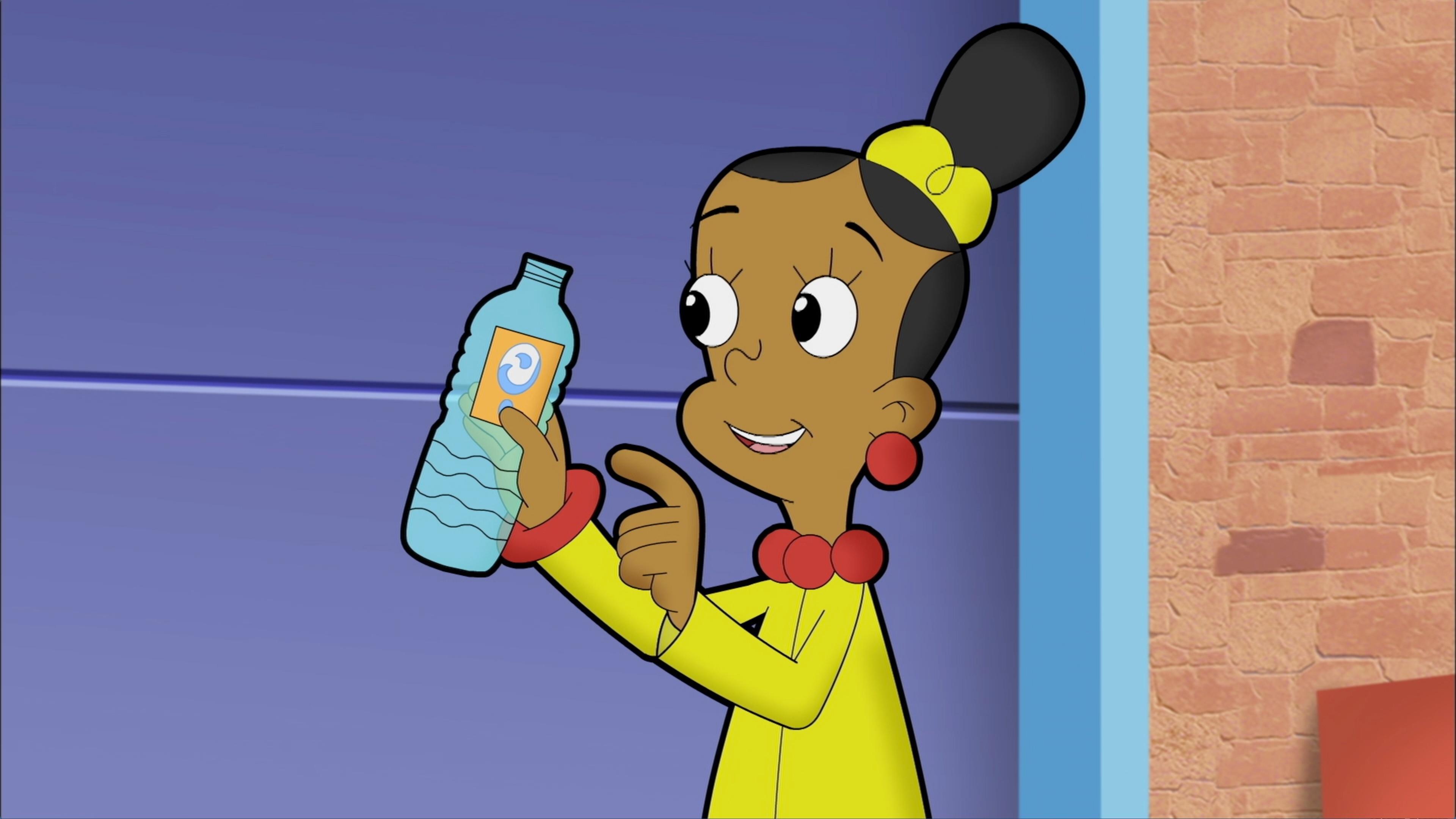 The team realizes that reusable water bottles is the solution.