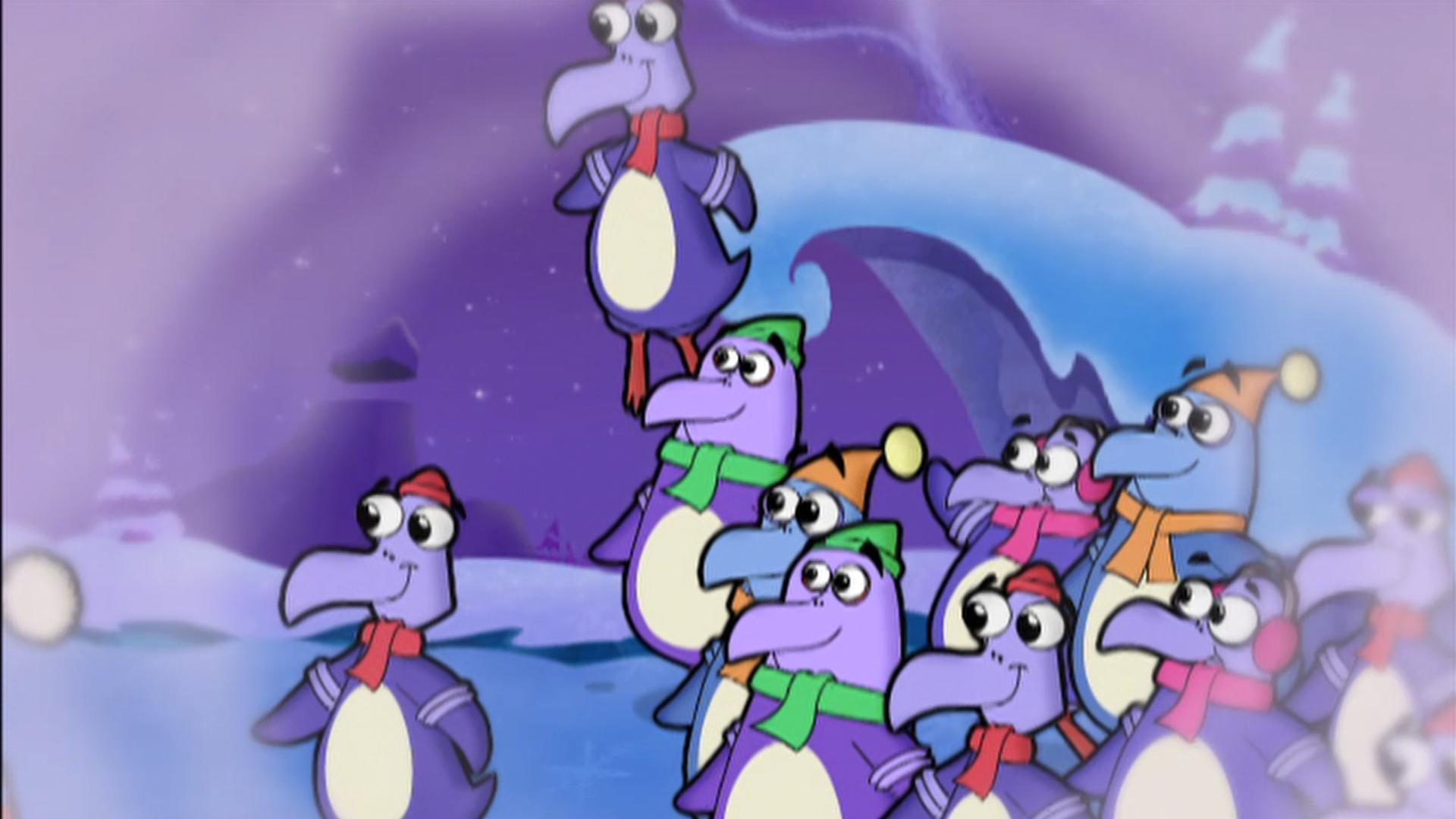 On one special night each year, the penguins of Penguia take flight to deliver gifts.