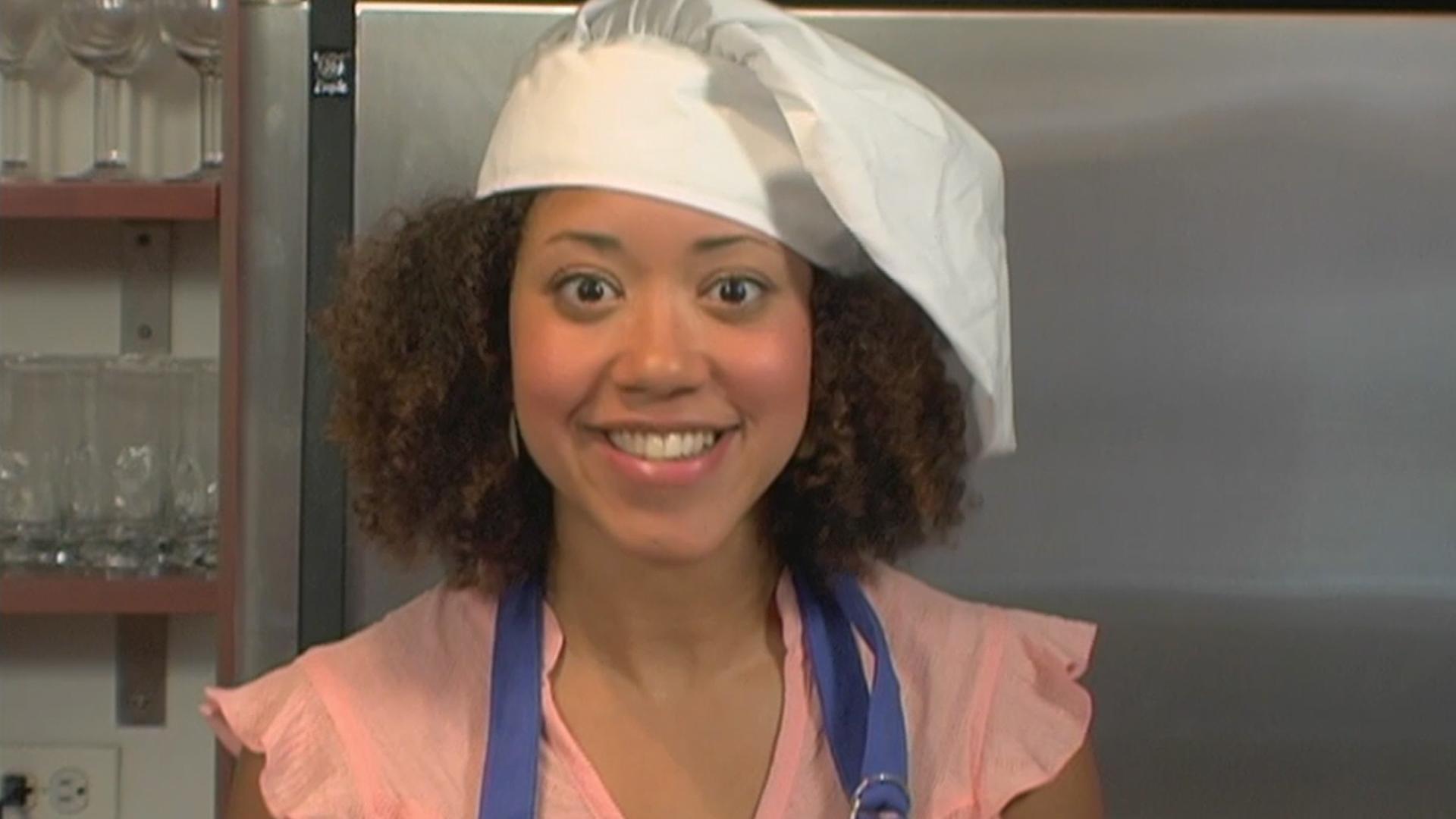 Bianca auditions for a cooking show and makes measuring mistakes.