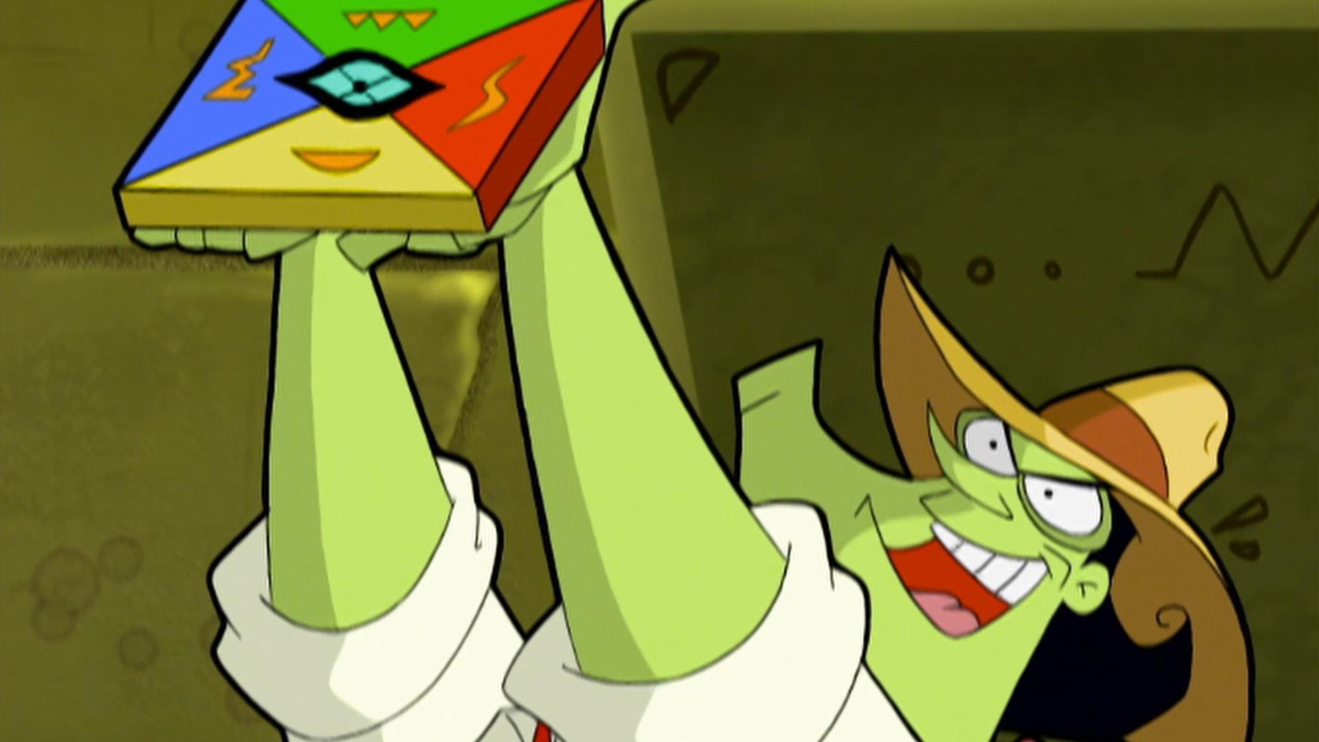 Hacker roba el poderoso Ojo de Rom de Binky el gato de la pirámide.