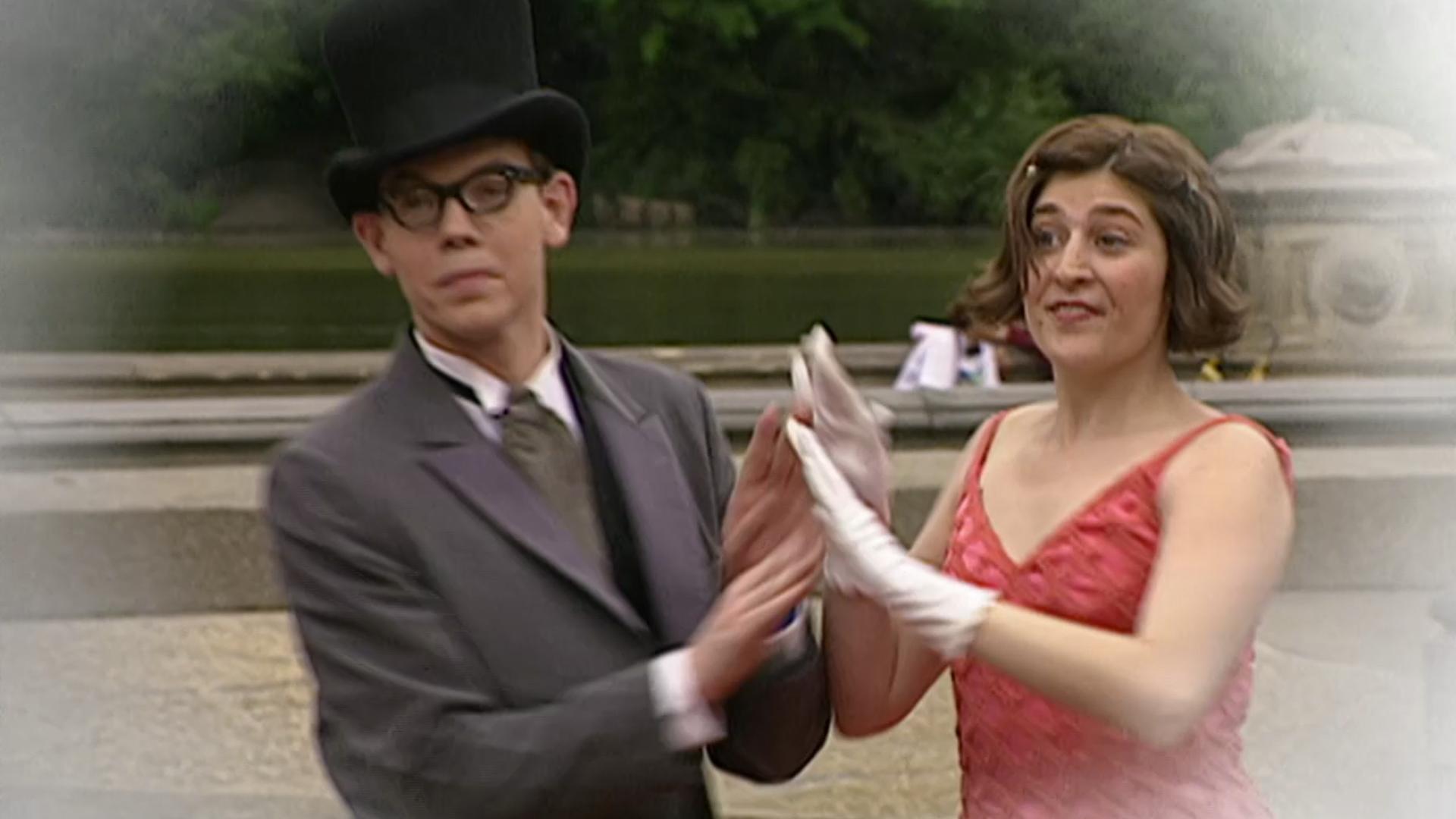 Harry learns how to make rhythmic patterns while tapdancing.