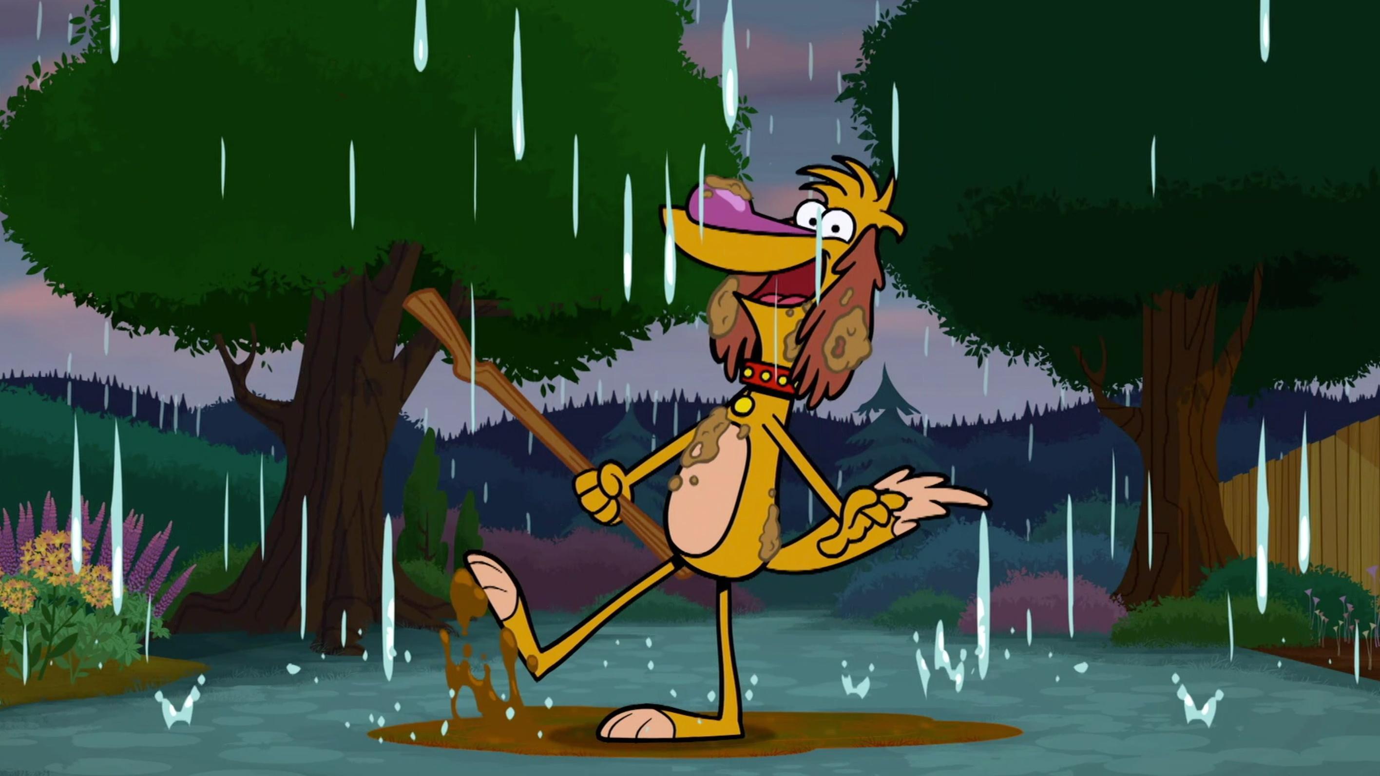Nature Cat and the gang sing about the rain.