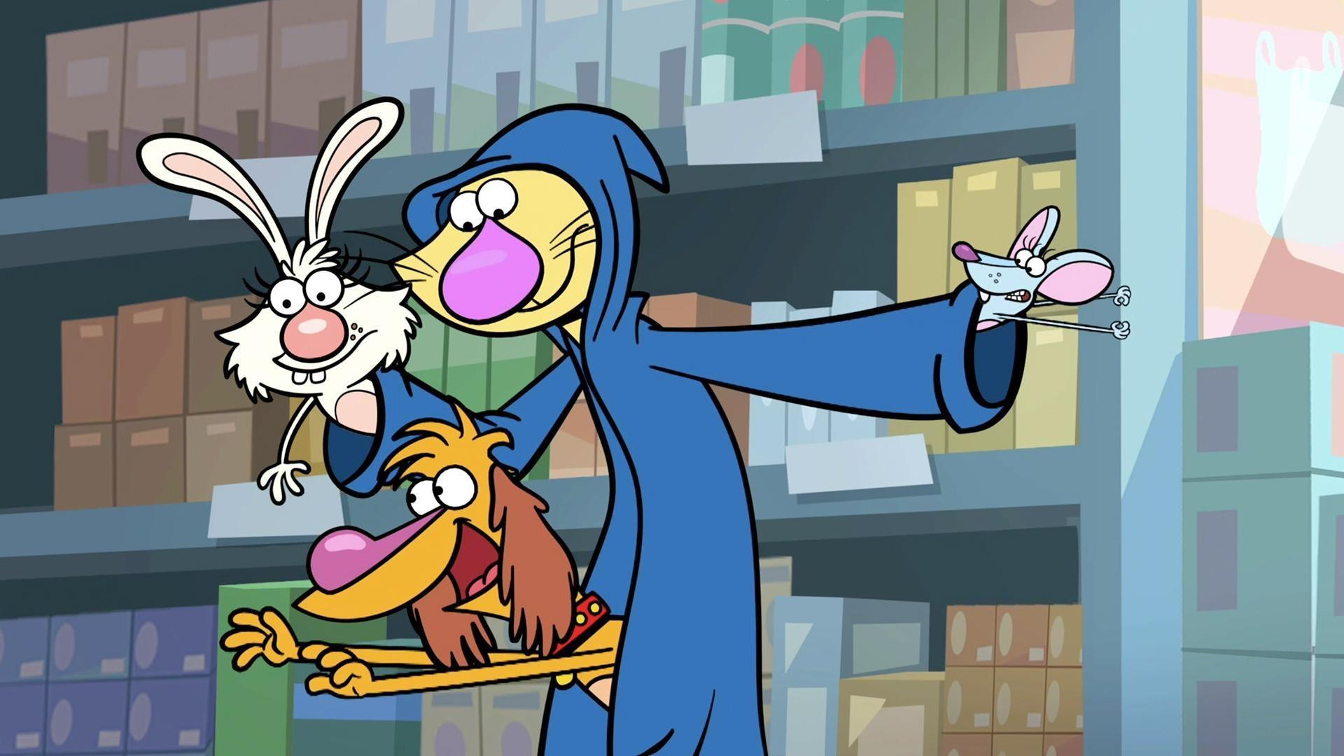 Nature Cat and the gang need to alert the local supermarket of their plastic bag problem!