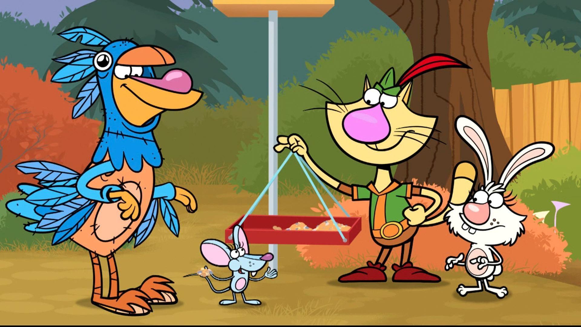 Nature Cat and his pals can’t wait for a day of backyard bird watching!
