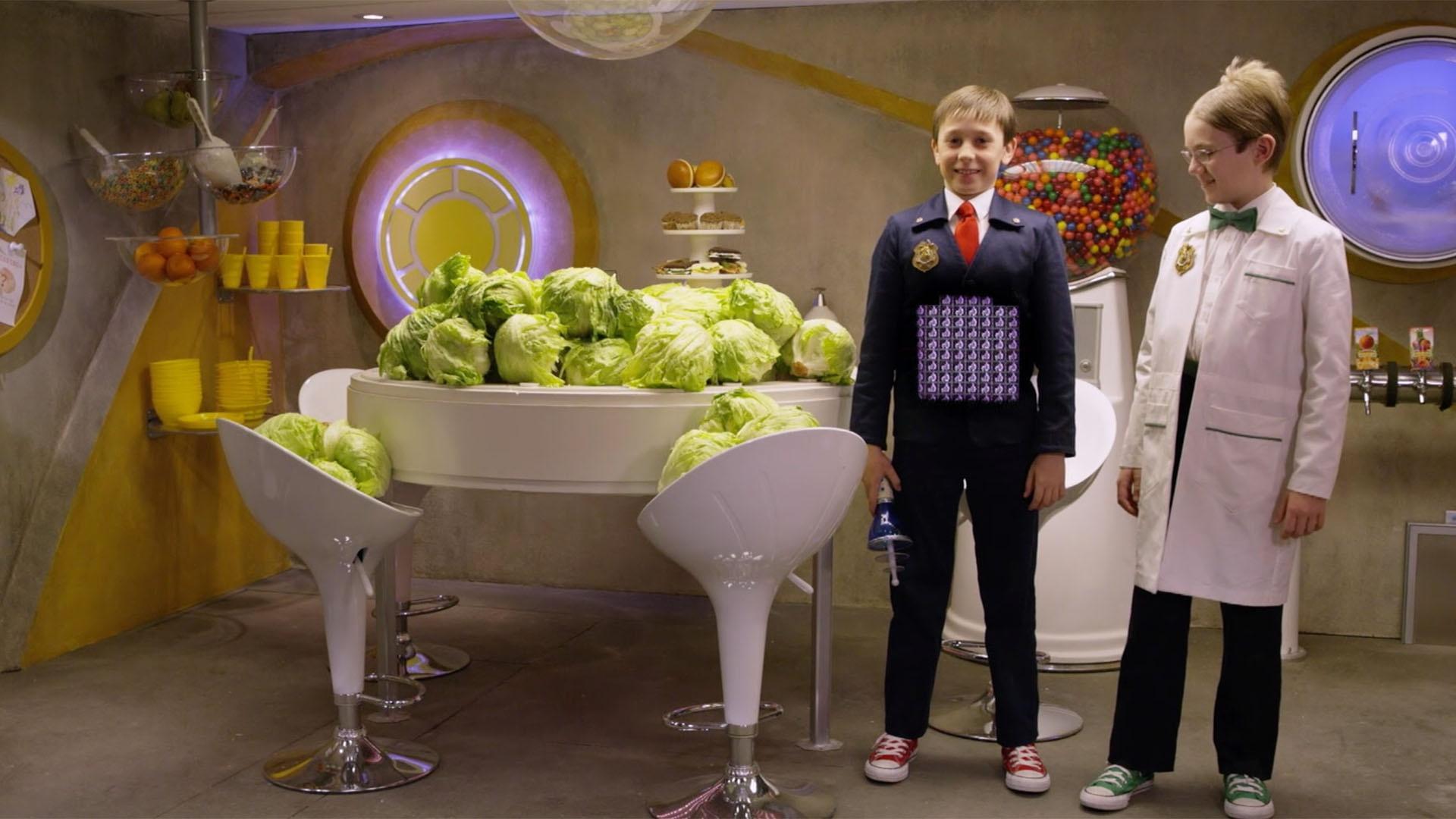 Agent Oscar shows us around the Odd Squad break room.