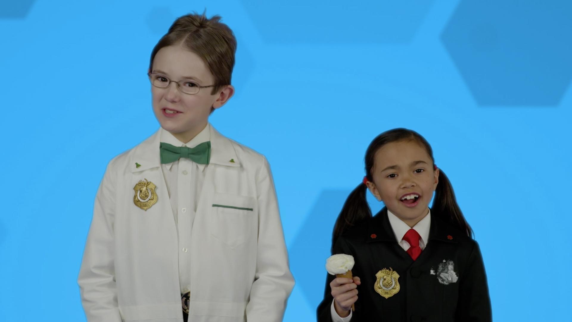 Oscar shows us everything that the Odd Squad uniform can do.