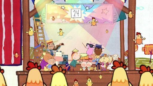 Peg and Cat rebuild their homemade race car. / Peg and Cat round up the Electric Eleven.