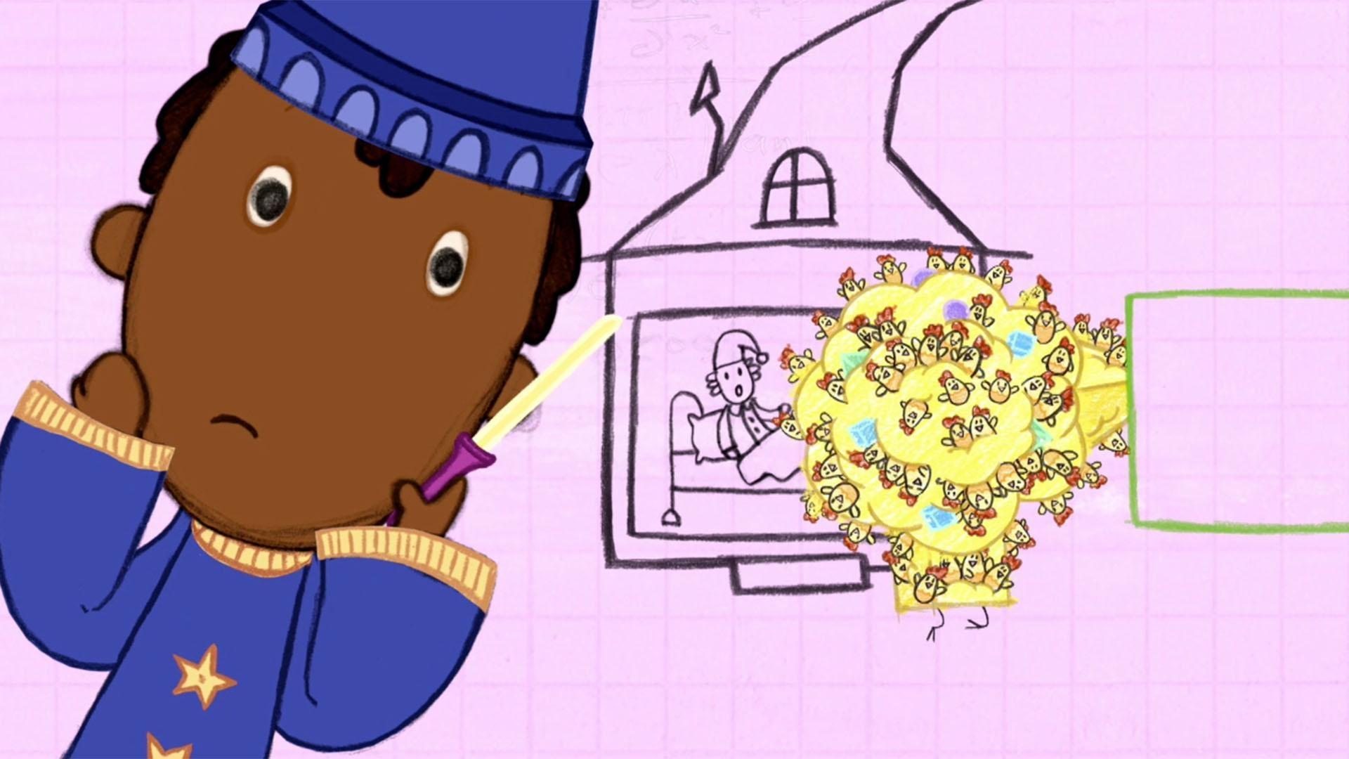 Wizard Ramone sings about the mysterious creature that is stealing shapes!