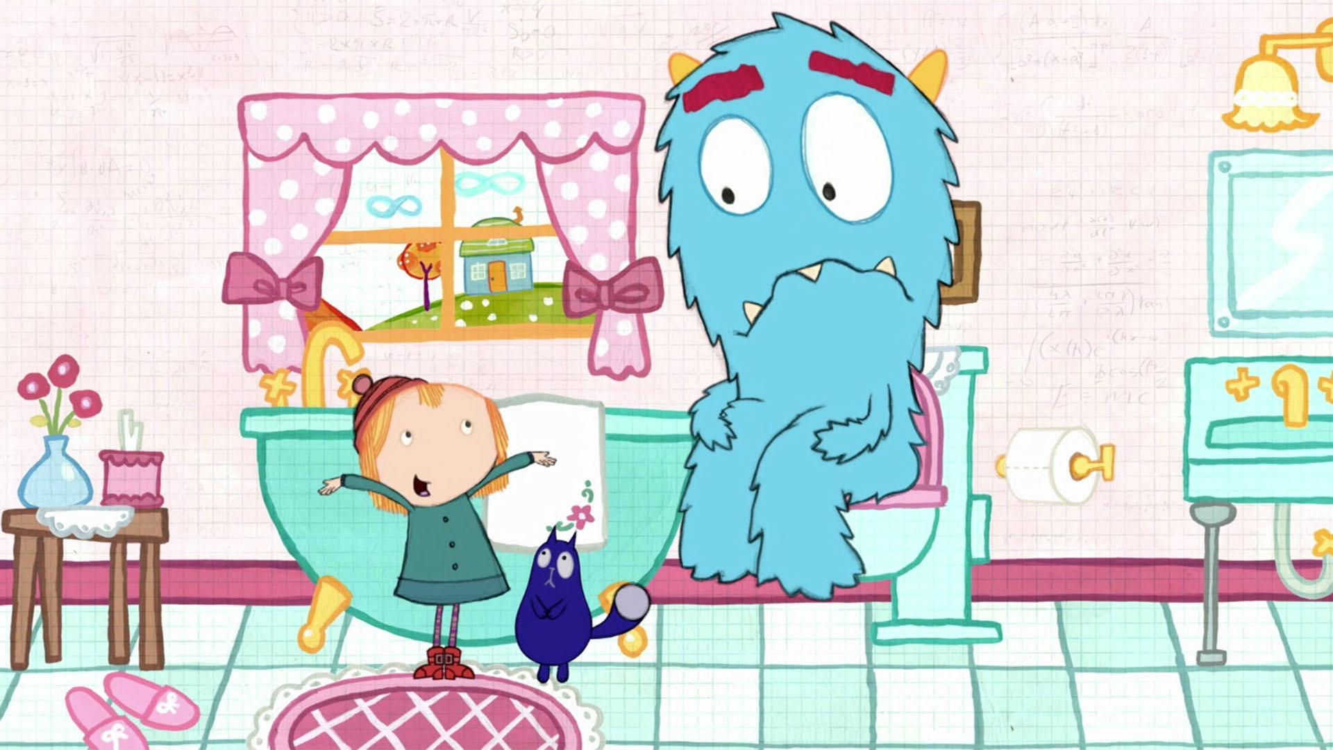 Peg and Cat teach Big Mouth how to potty. / Peg and Cat enter a butter sculpting contest.
