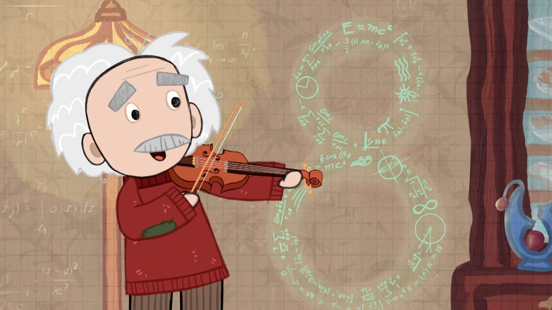 Albert Einstein sings a song with Peg, Cat and their friends about the number eight.
